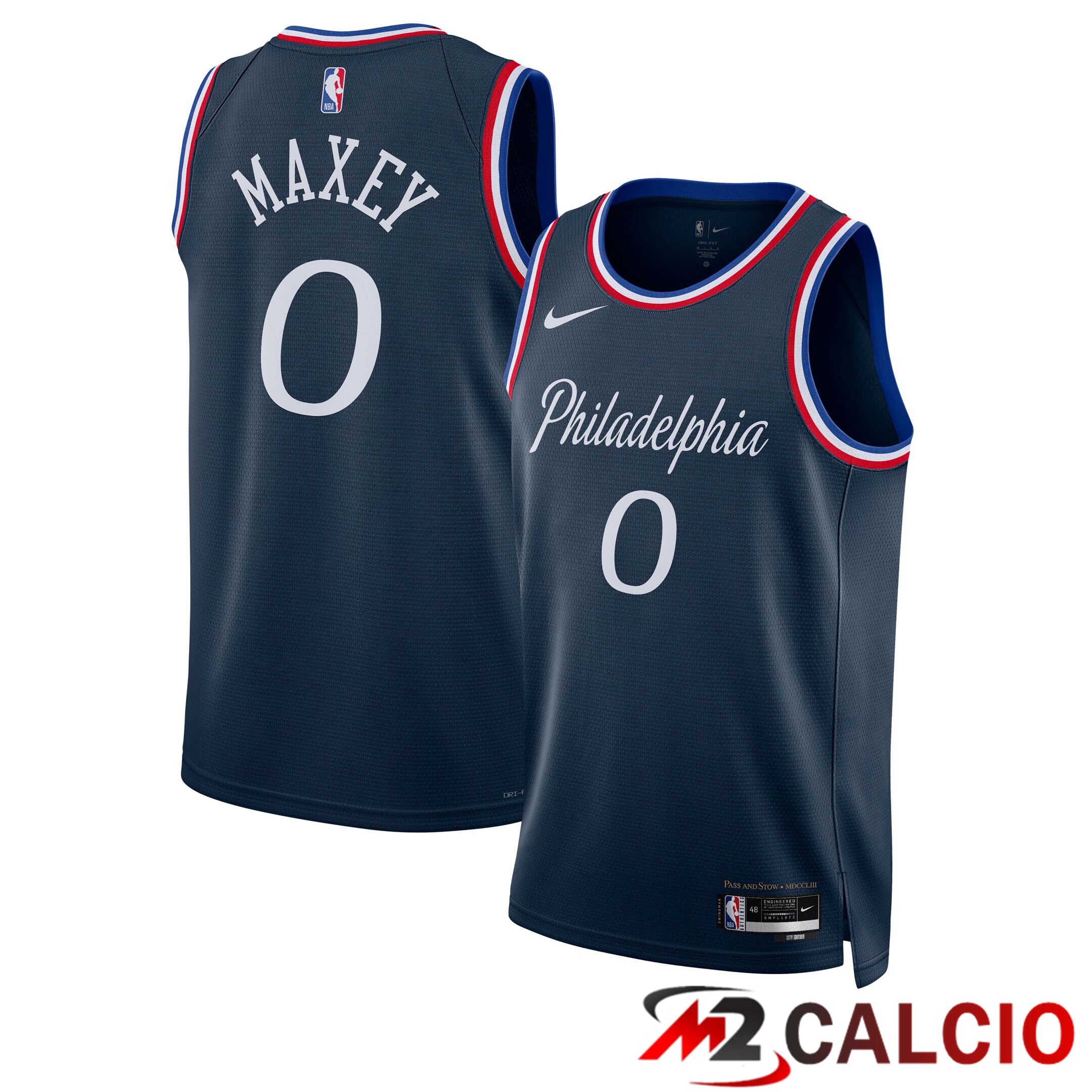 Maglie Philadelphia 76ers Nike 2025/26 City Edition Swingman - Blu Navy - Tyrese Maxey - Unisex Maglie Philadelphia 76ers Nike 2025/26 City Edition Swingman - Blu Navy - Tyrese Maxey - Unisex