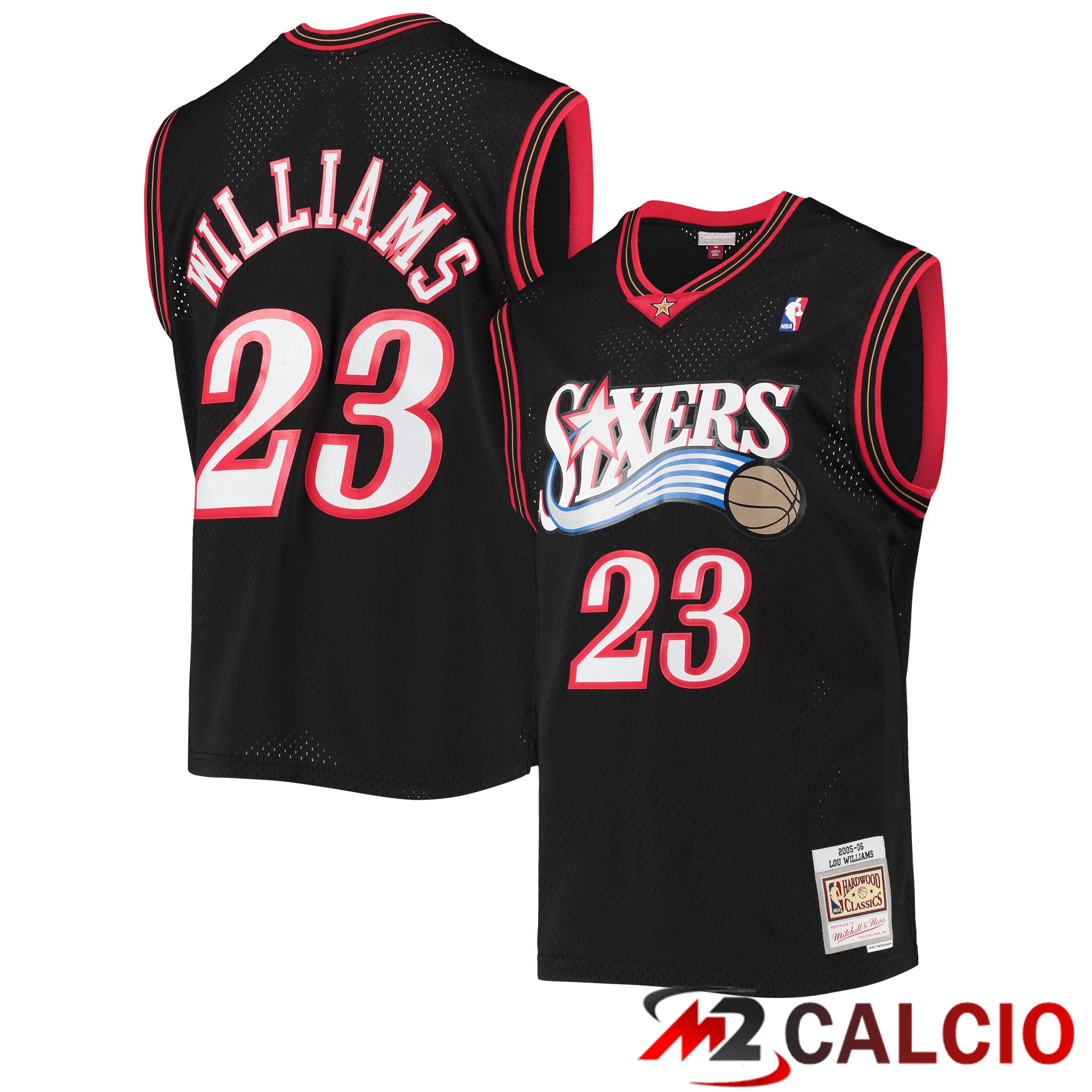 Maglie Mitchell & Ness Lou Williams Philadelphia 76ers Nera 2005/06 Hardwood Classics Swingman Da Uomo Maglie Mitchell & Ness Lou Williams Philadelphia 76ers Nera 2005/06 Hardwood Classics Swingman Da Uomo
