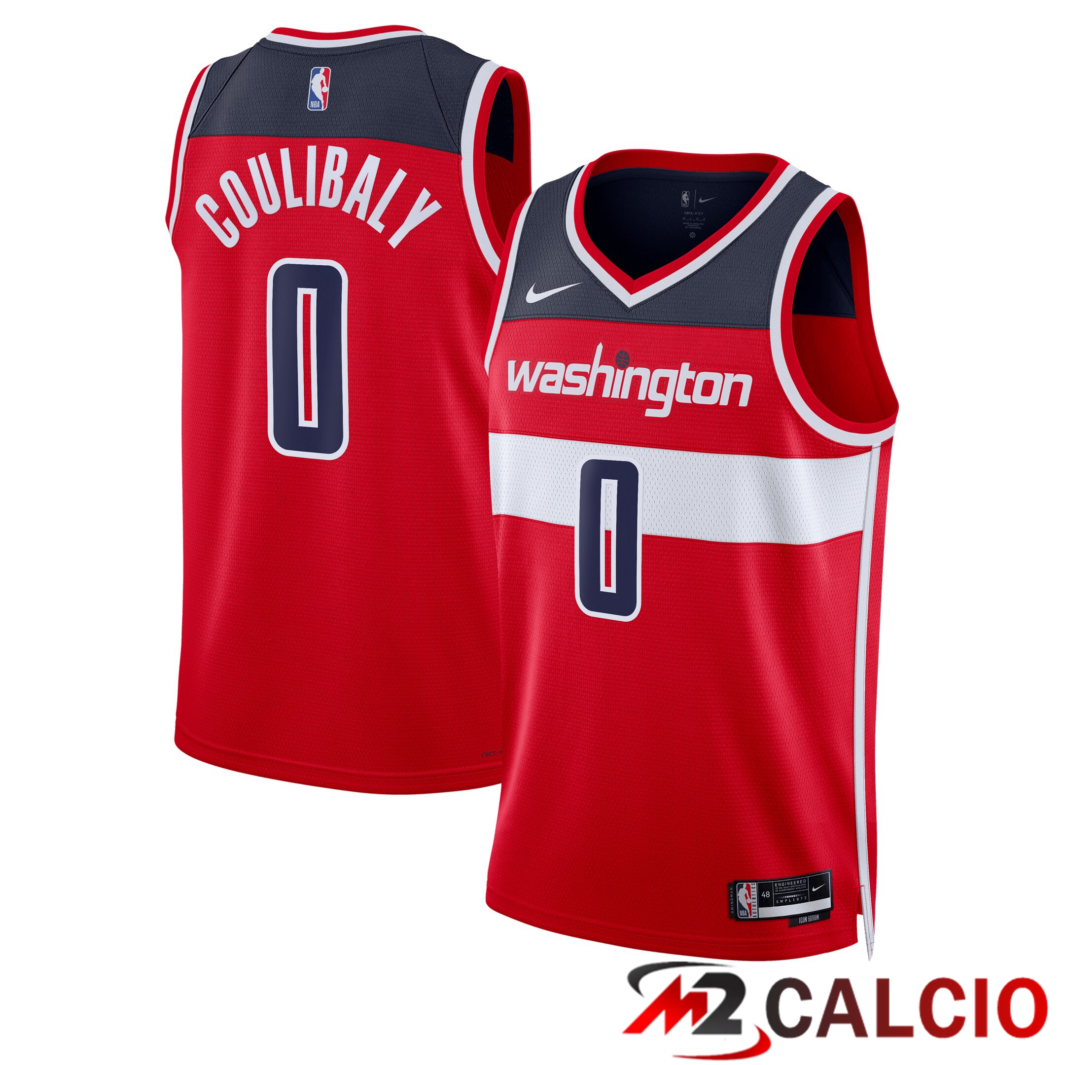 Maglie Washington Wizards Nike Icon Edition Swingman - Rossa - Bilal Coulibaly - Unisex Maglie Washington Wizards Nike Icon Edition Swingman - Rossa - Bilal Coulibaly - Unisex