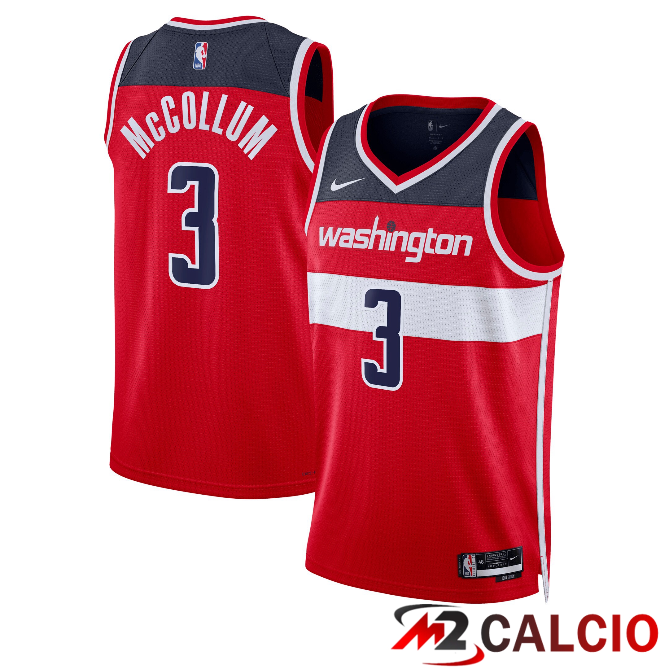 Maglie Washington Wizards Nike Icon Edition Swingman - Rossa - Cj Mccollum - Unisex Maglie Washington Wizards Nike Icon Edition Swingman - Rossa - Cj Mccollum - Unisex