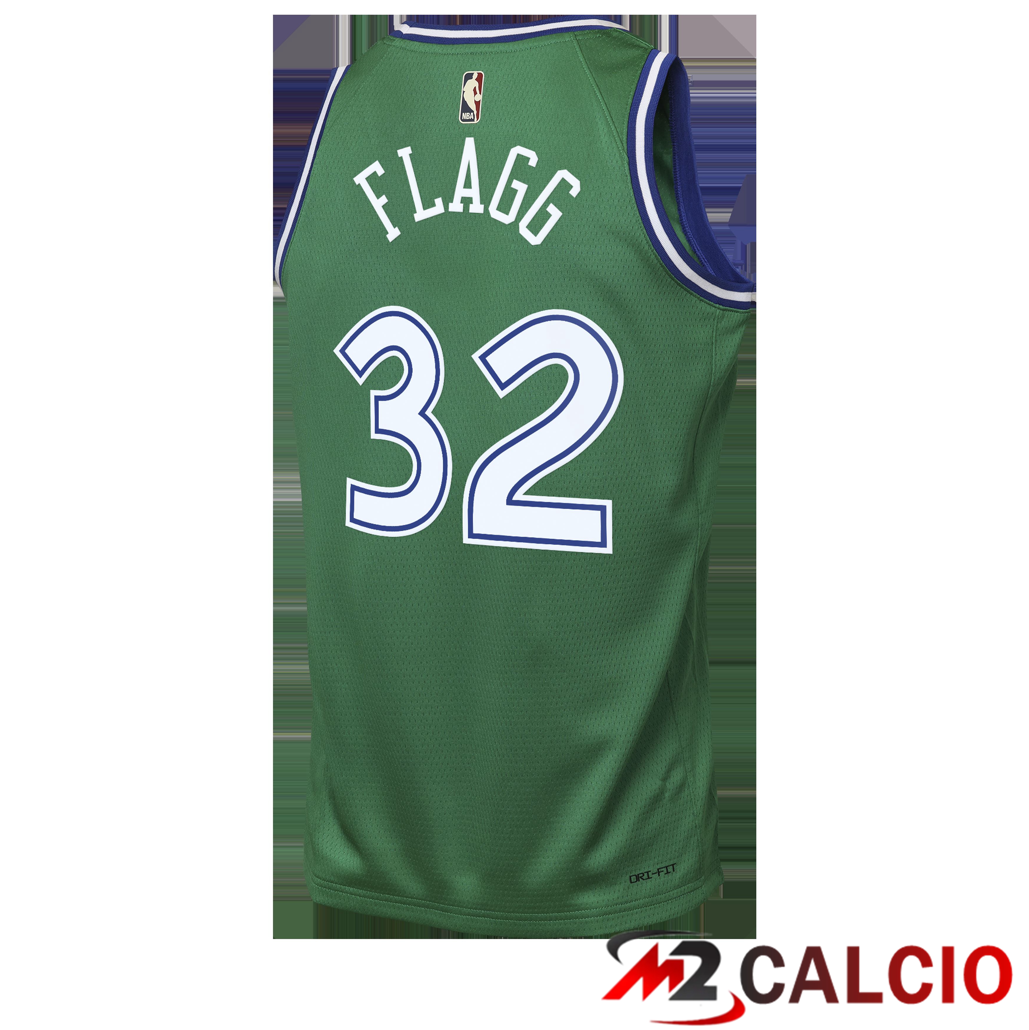 Maglie Nike Classic Edition Dei Dallas Mavericks - Verde - Cooper Flagg - Bambino