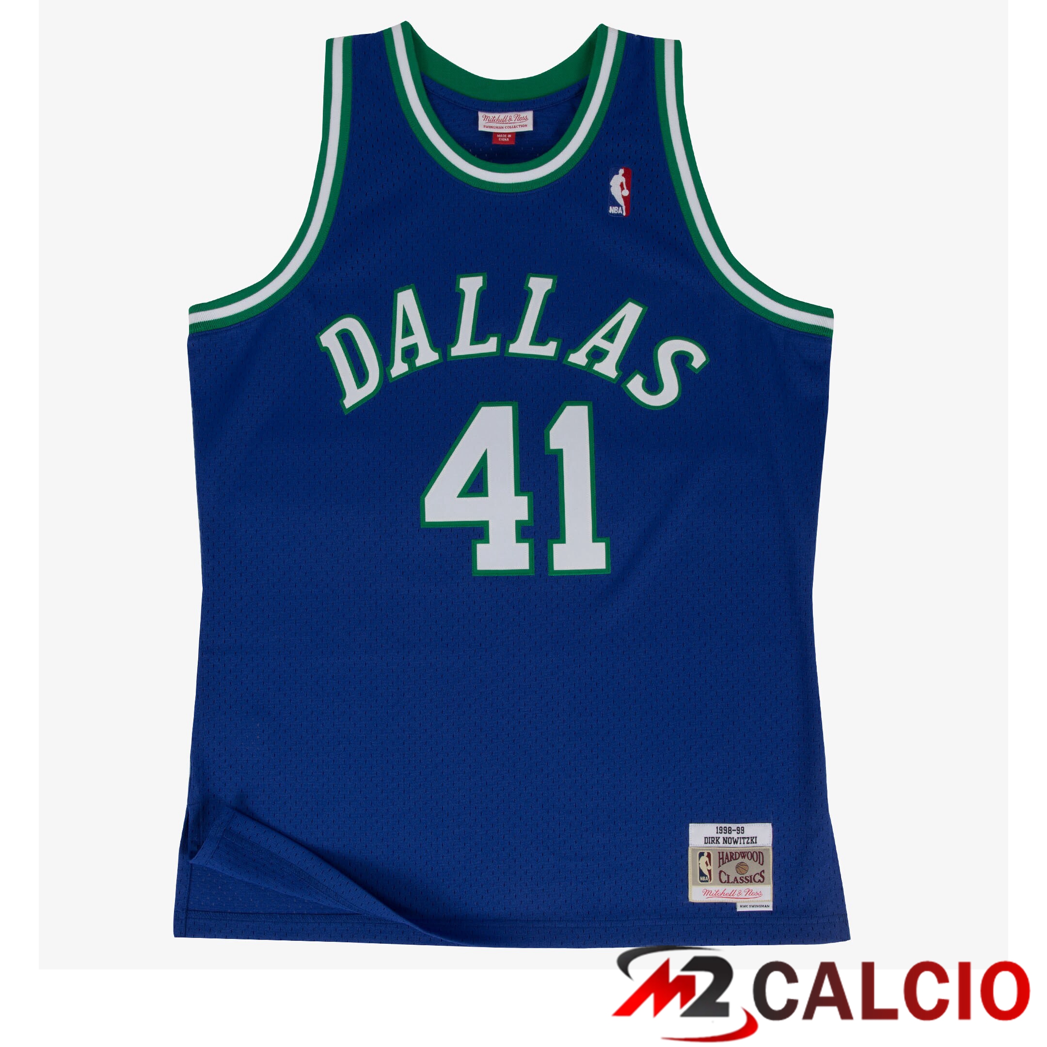 Maglie Swingman Mitchell & Ness Dei Dallas Mavericks, Dirk Nowitzki, 1998-99 Maglie Swingman Mitchell & Ness Dei Dallas Mavericks, Dirk Nowitzki, 1998-99