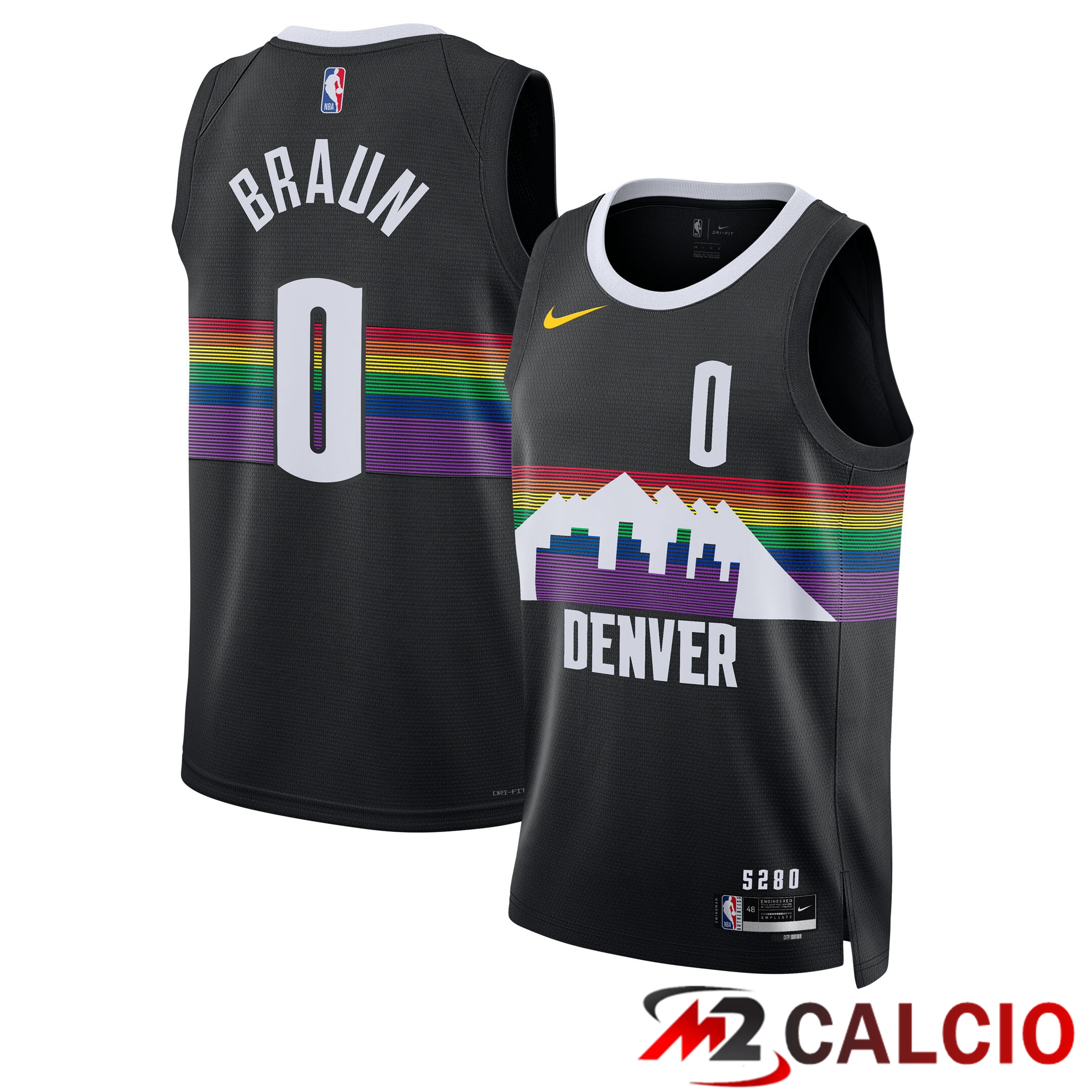 Maglie Denver Nuggets Nike 2025/26 City Edition Swingman - Nera - Christian Braun - Unisex Maglie Denver Nuggets Nike 2025/26 City Edition Swingman - Nera - Christian Braun - Unisex