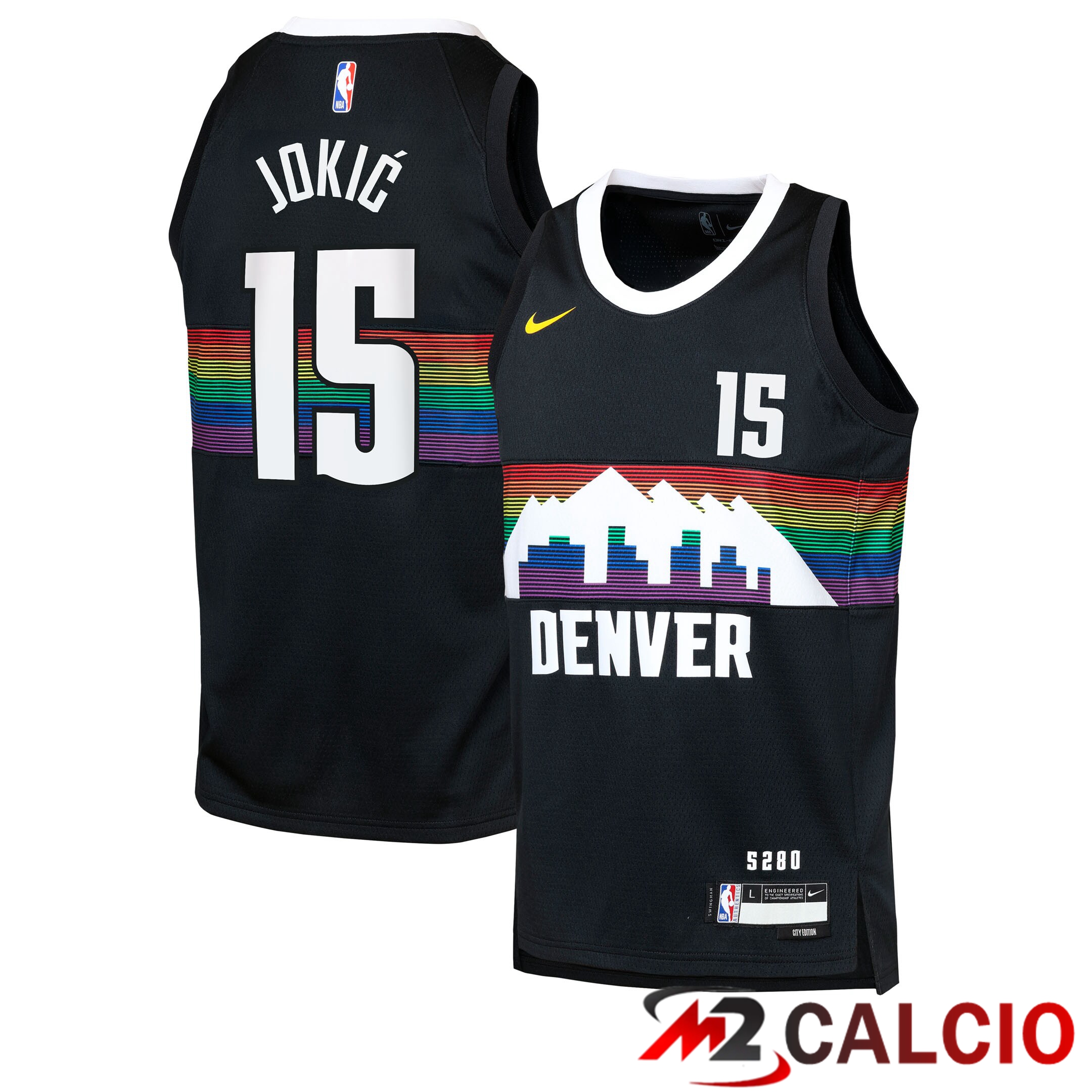 Maglie Denver Nuggets Nike 2025/26 City Edition Swingman - Nera - Nikola Jokić - Gioventu Maglie Denver Nuggets Nike 2025/26 City Edition Swingman - Nera - Nikola Jokić - Gioventu