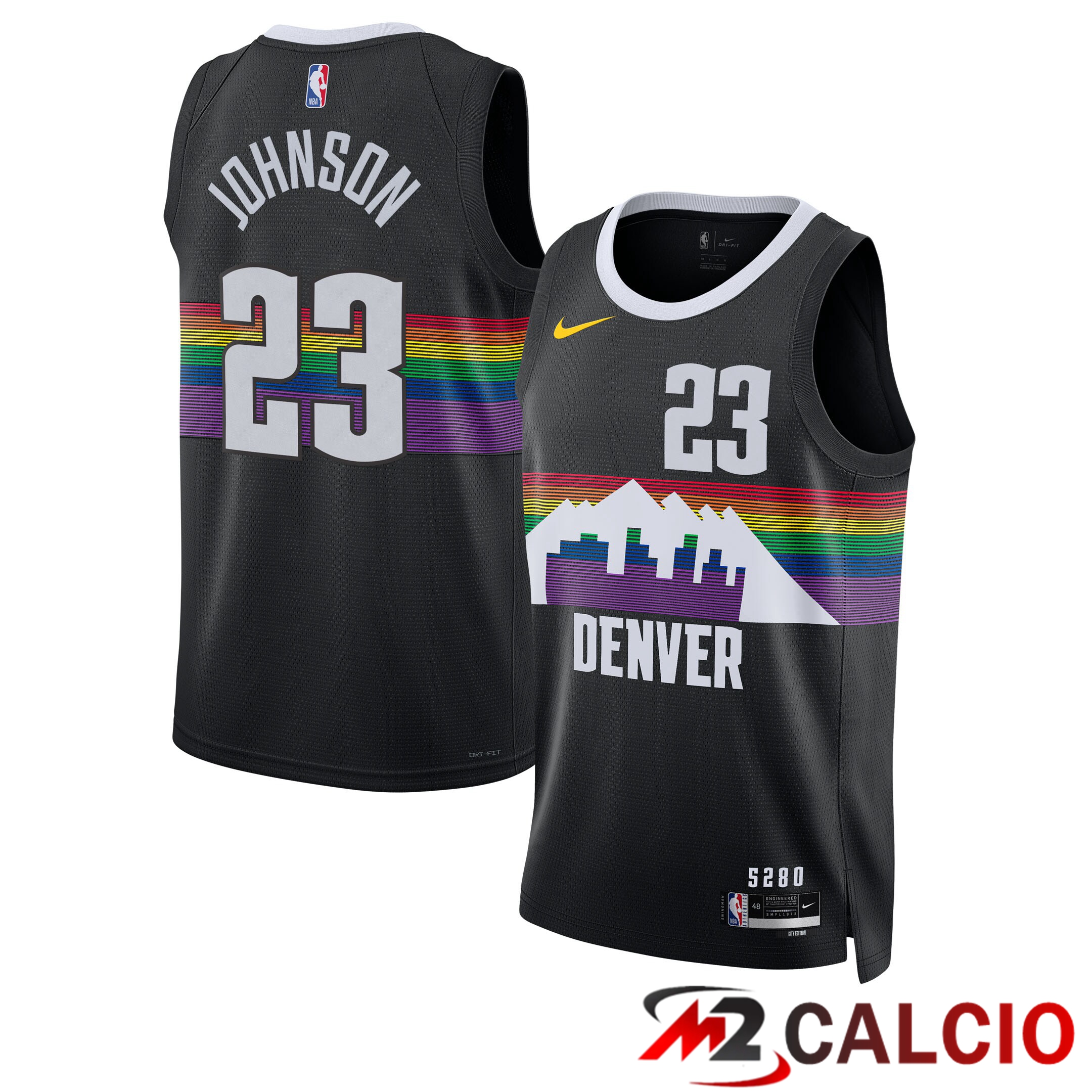Maglie Denver Nuggets Nike 2025/26 City Edition Swingman - Nera - Cameron Johnson - Unisex Maglie Denver Nuggets Nike 2025/26 City Edition Swingman - Nera - Cameron Johnson - Unisex