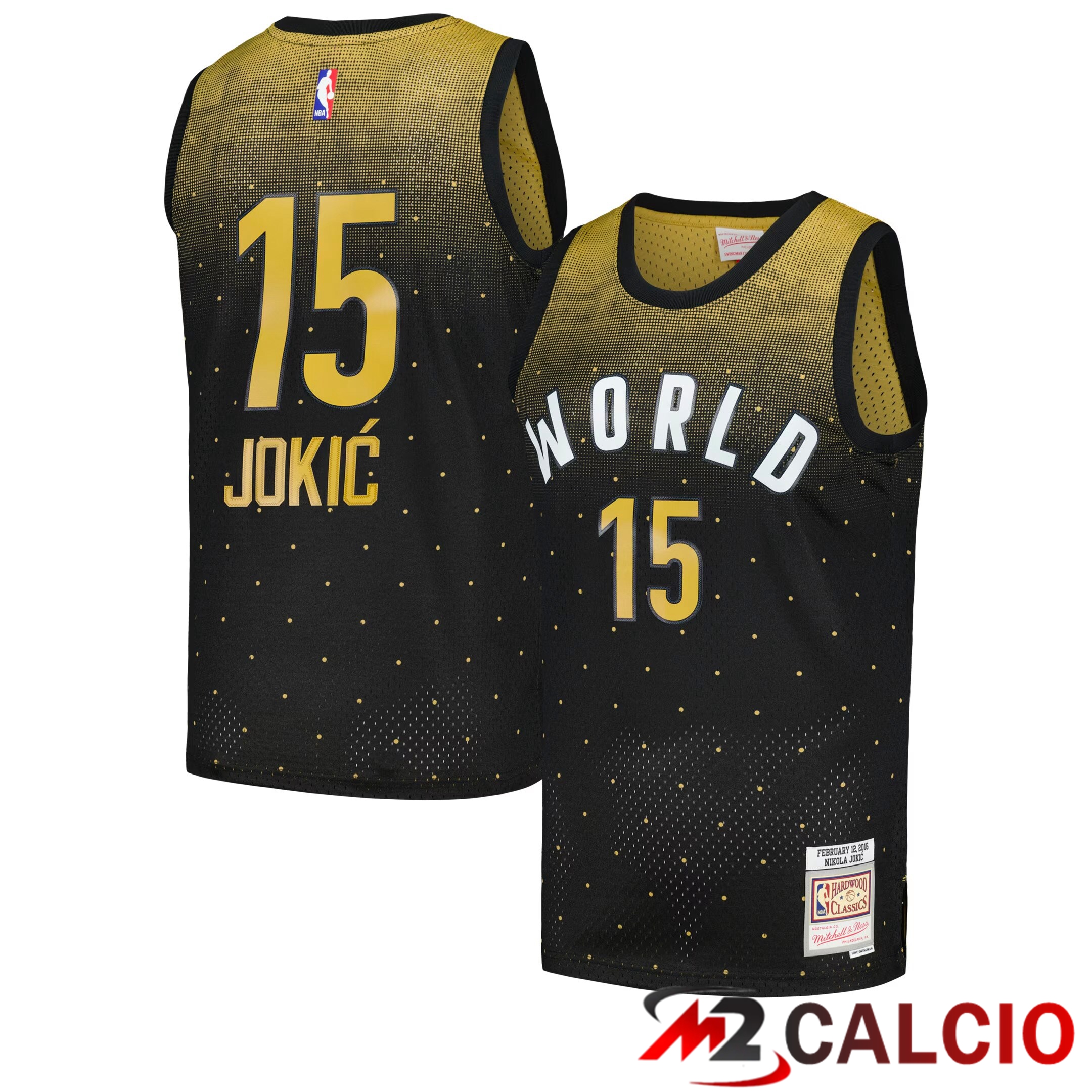 Maglie Da Uomo Mitchell & Ness Nikola Jokic Nera 2016 NBA Rising Stars Challenge Hardwood Classics Swingman Maglie Da Uomo Mitchell & Ness Nikola Jokic Nera 2016 NBA Rising Stars Challenge Hardwood Classics Swingman