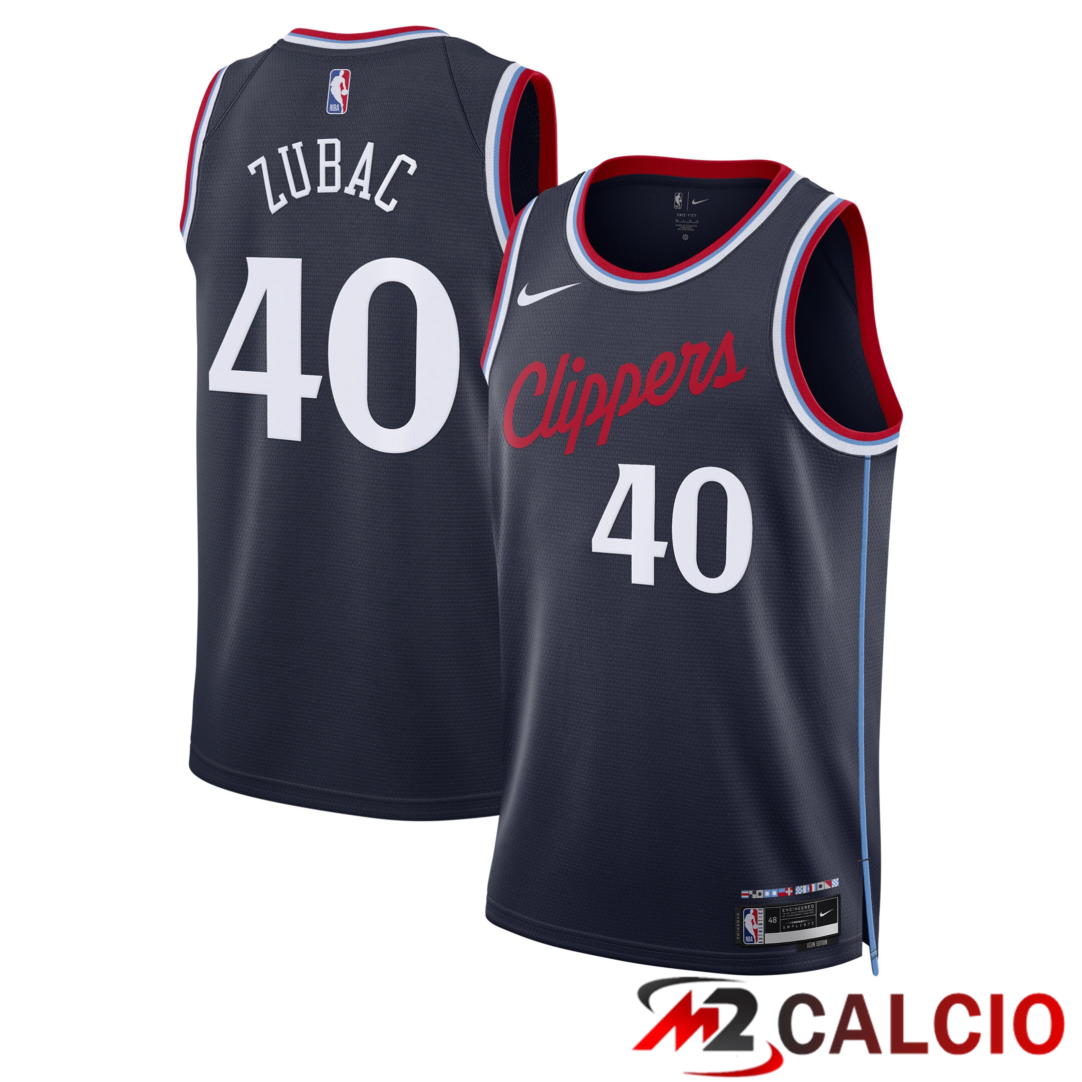 Maglie La Clippers Nike Icon Edition Swingman - Blu Scuro - Ivica Zubac - Unisex Maglie La Clippers Nike Icon Edition Swingman - Blu Scuro - Ivica Zubac - Unisex