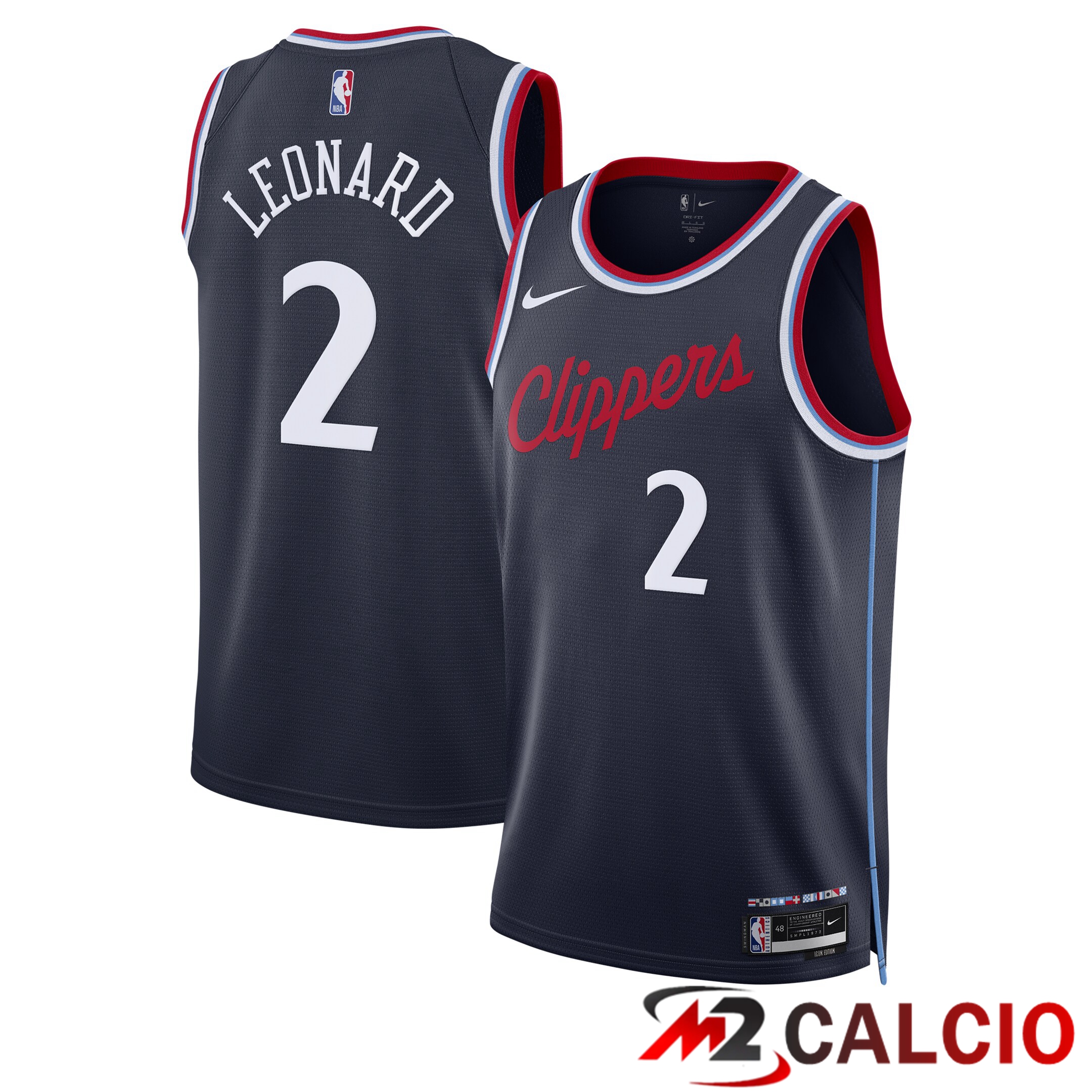 Maglie La Clippers Nike Icon Edition Swingman - Blu Scuro - Kawhi Leonard - Unisex Maglie La Clippers Nike Icon Edition Swingman - Blu Scuro - Kawhi Leonard - Unisex