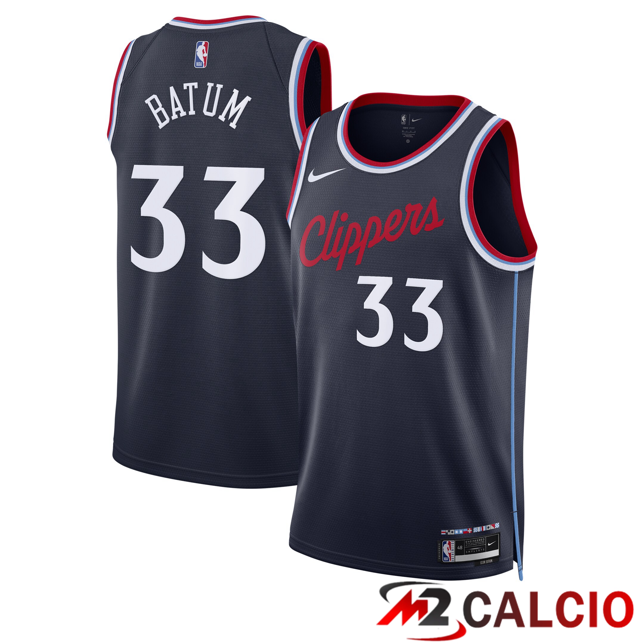 Maglie La Clippers Nike Icon Edition Swingman - Blu Marino - Nicolas Batum - Unisex Maglie La Clippers Nike Icon Edition Swingman - Blu Marino - Nicolas Batum - Unisex
