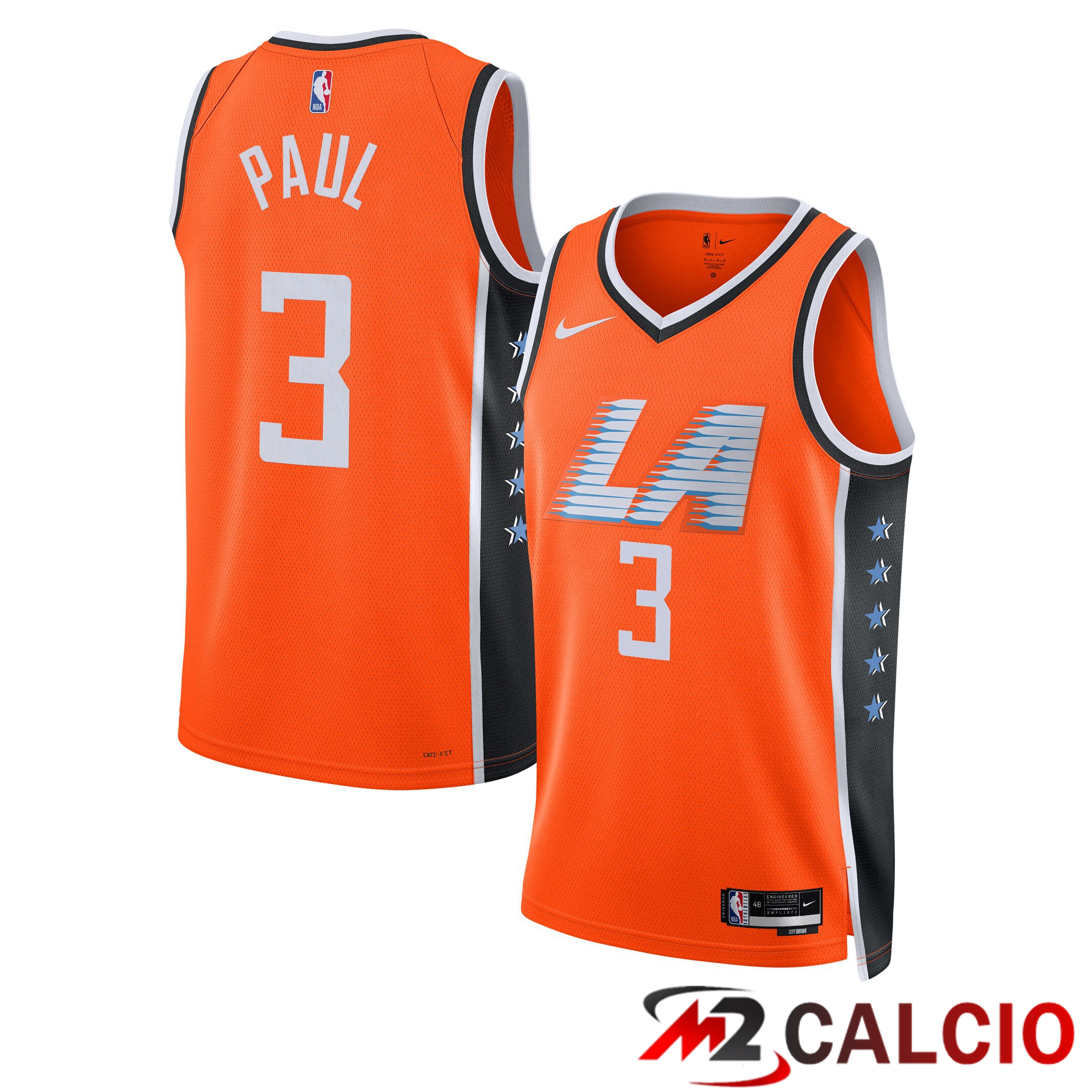 Maglie La Clippers Nike 2025/26 City Edition Swingman - Arancione - Chris Paul - Unisex Maglie La Clippers Nike 2025/26 City Edition Swingman - Arancione - Chris Paul - Unisex