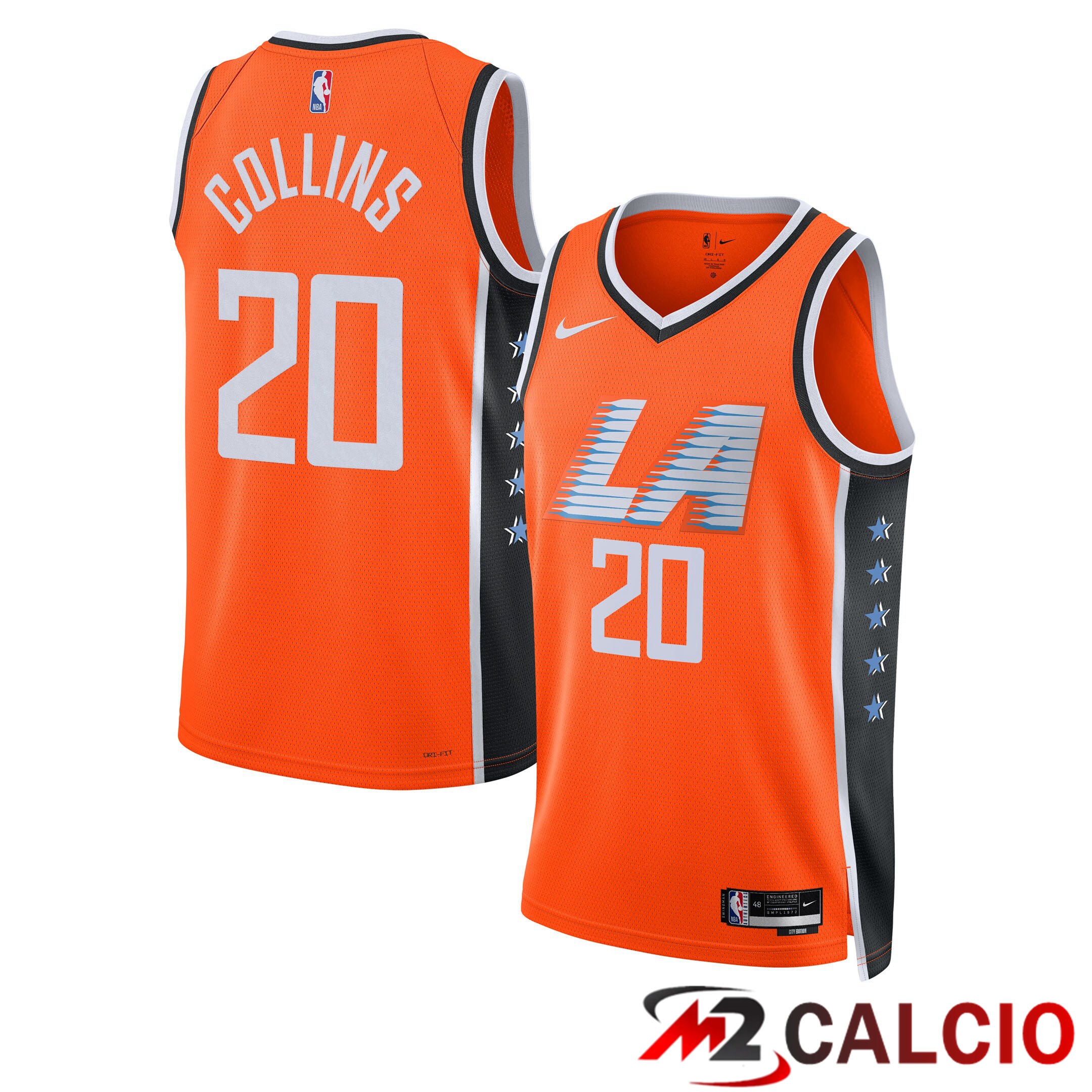 Maglie La Clippers Nike 2025/26 City Edition Swingman - Arancione - John Collins - Unisex Maglie La Clippers Nike 2025/26 City Edition Swingman - Arancione - John Collins - Unisex