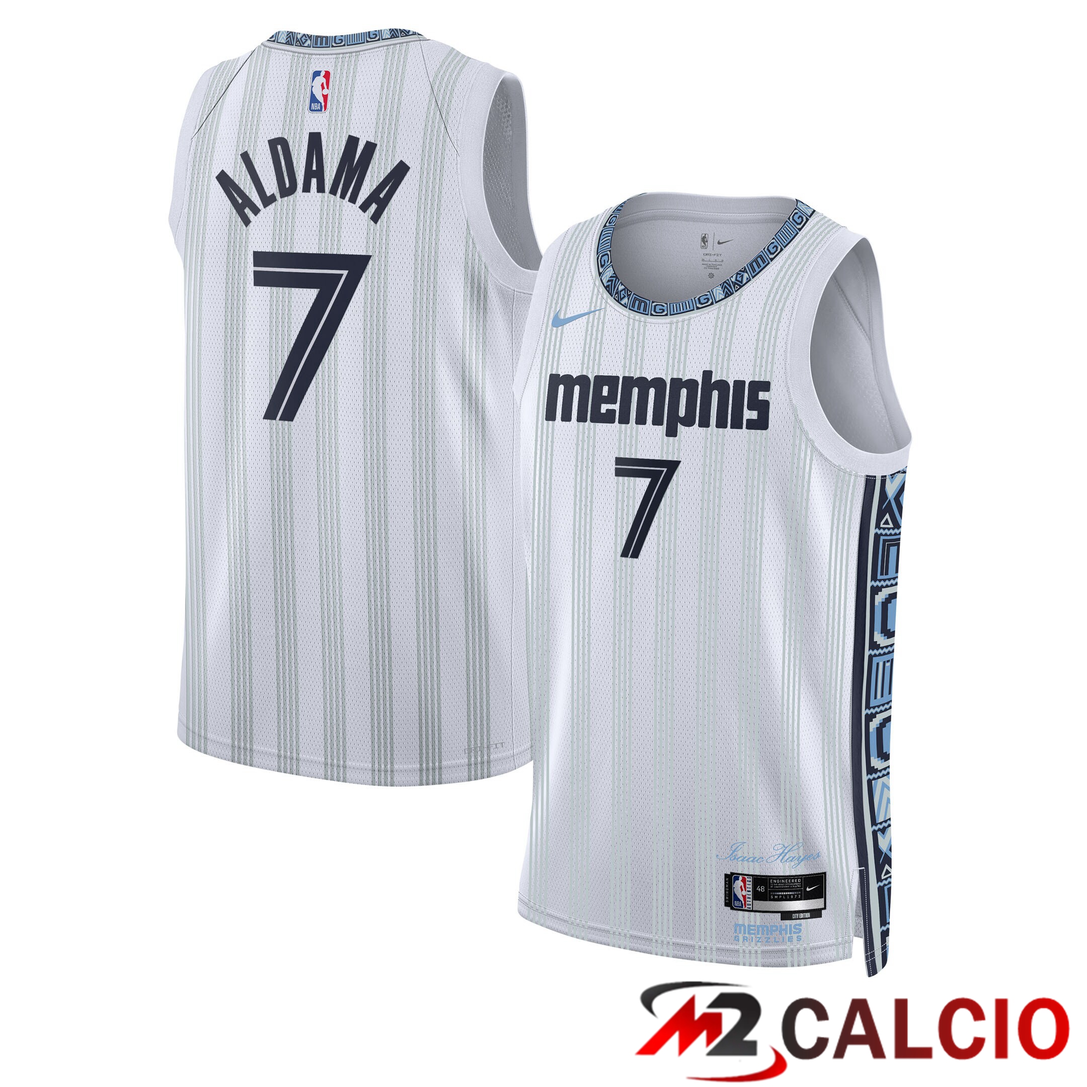 Maglie Memphis Grizzlies Nike 2025/26 City Edition Swingman - Grigia - Santi Aldama - Unisex Maglie Memphis Grizzlies Nike 2025/26 City Edition Swingman - Grigia - Santi Aldama - Unisex
