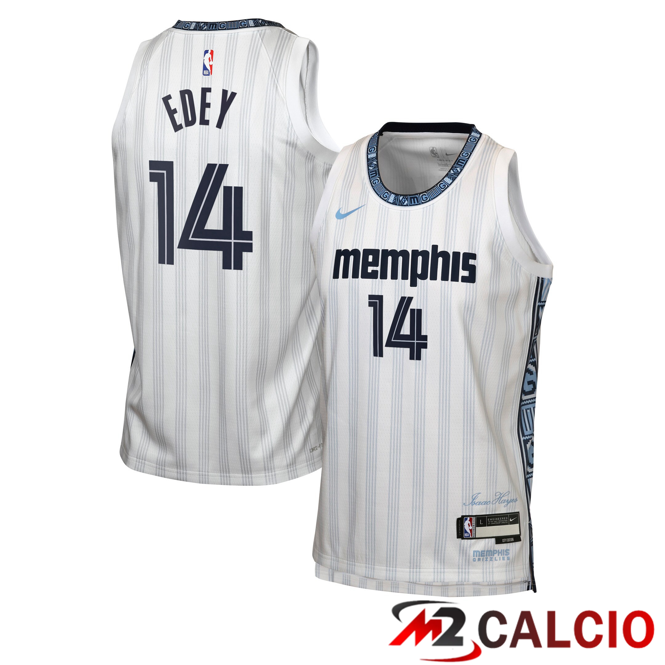 Maglie Memphis Grizzlies Nike 2025/26 City Edition Swingman - Grigia - Zach Edey - Gioventu Maglie Memphis Grizzlies Nike 2025/26 City Edition Swingman - Grigia - Zach Edey - Gioventu