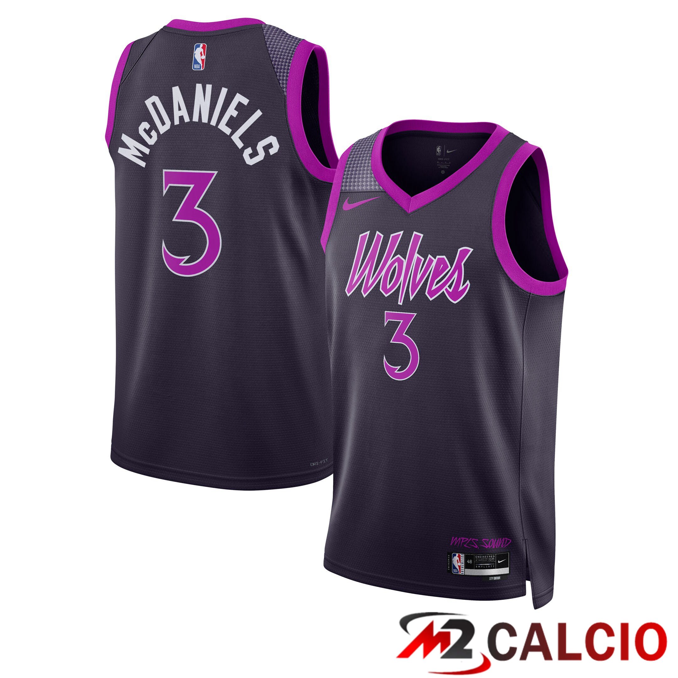 Maglie Minnesota Timberwolves Nike City Edition Swingman 2025/26 - Nera - Jaden Mcdaniels - Unisex Maglie Minnesota Timberwolves Nike City Edition Swingman 2025/26 - Nera - Jaden Mcdaniels - Unisex