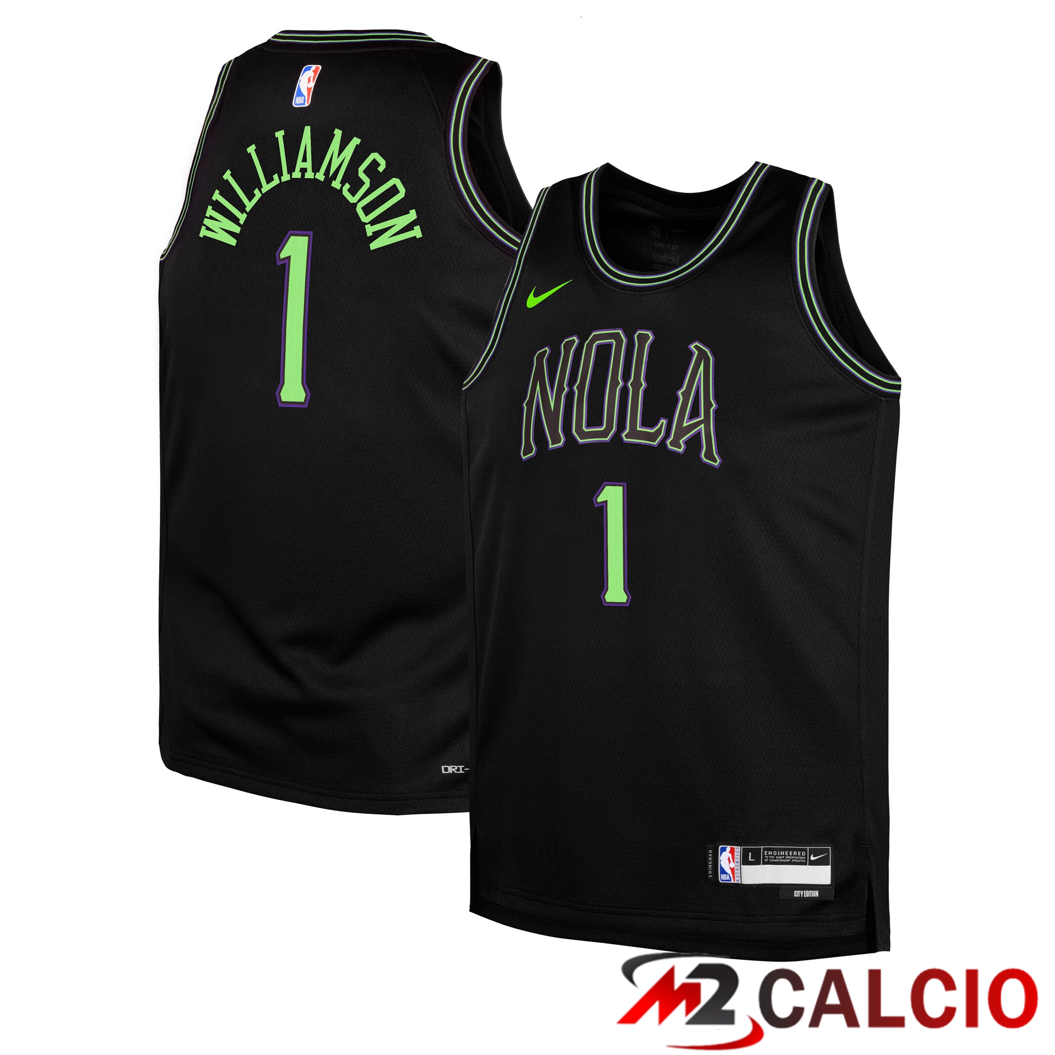 Maglie New Orleans Pelicans Nike 2025/26 City Edition Swingman - Nera - Zion Williamson - Gioventu Maglie New Orleans Pelicans Nike 2025/26 City Edition Swingman - Nera - Zion Williamson - Gioventu