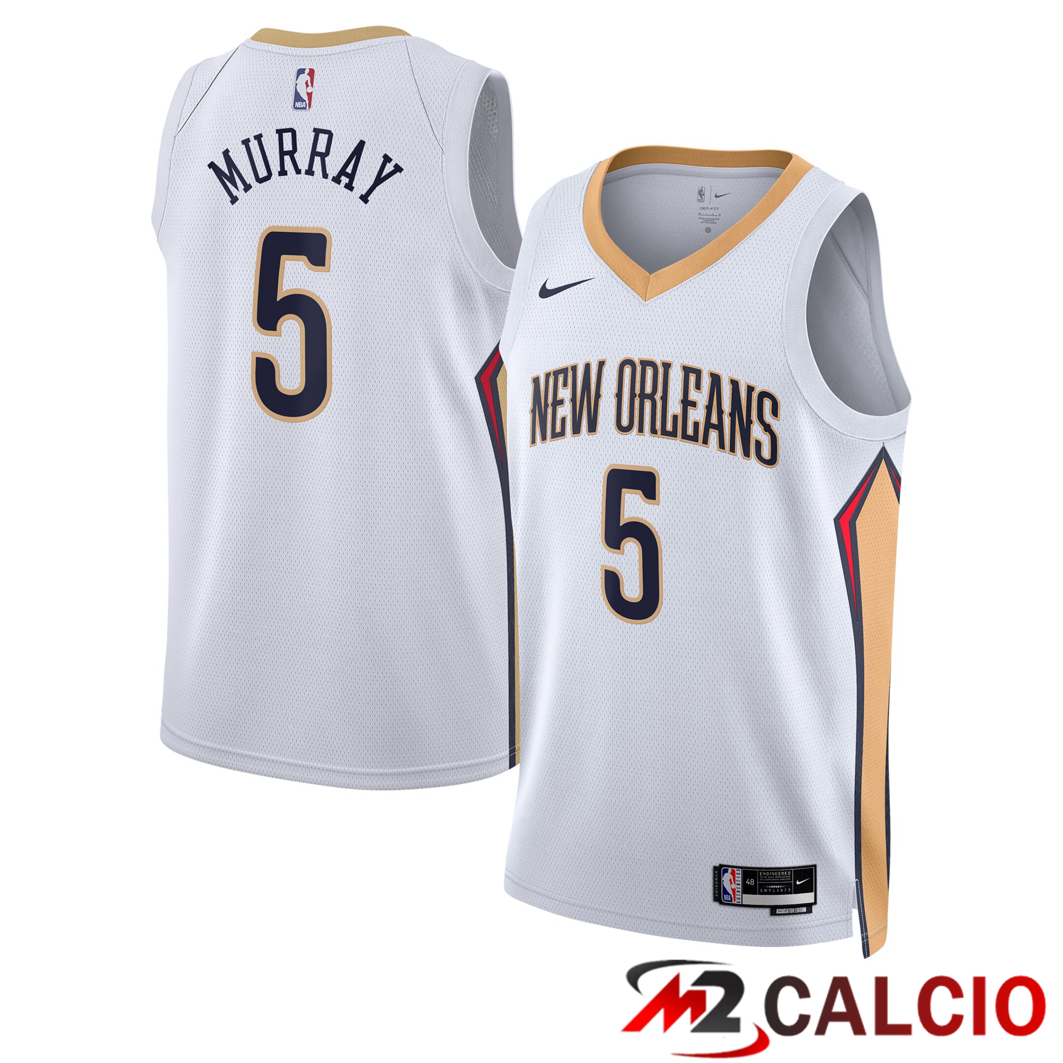 Maglie New Orleans Pelicans Nike Association Edition Swingman - Bianca - Dejounte Murray - Unisex Maglie New Orleans Pelicans Nike Association Edition Swingman - Bianca - Dejounte Murray - Unisex