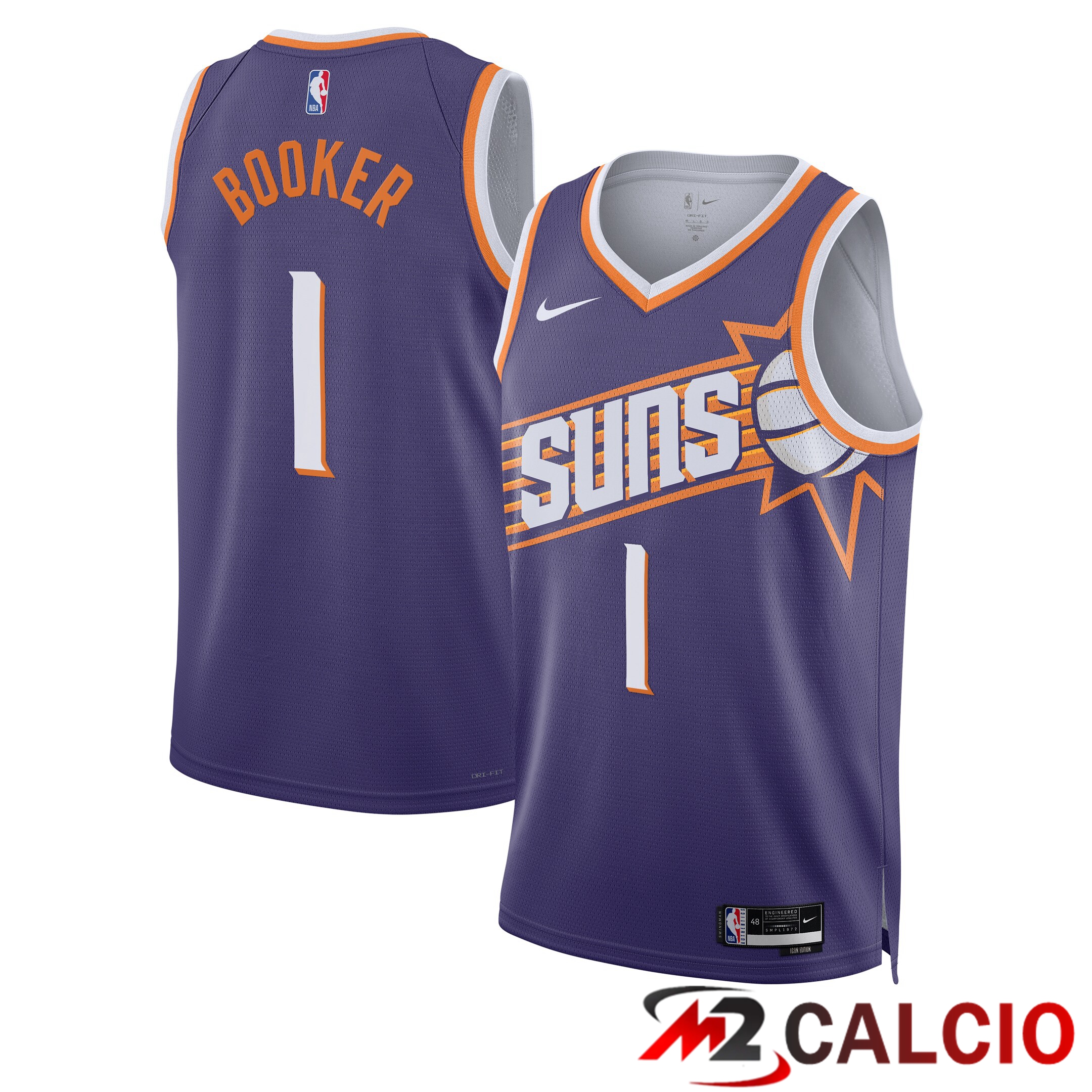 Maglie Phoenix Suns Nike Icon Edition Swingman - Viola - Devin Booker - Unisex Maglie Phoenix Suns Nike Icon Edition Swingman - Viola - Devin Booker - Unisex