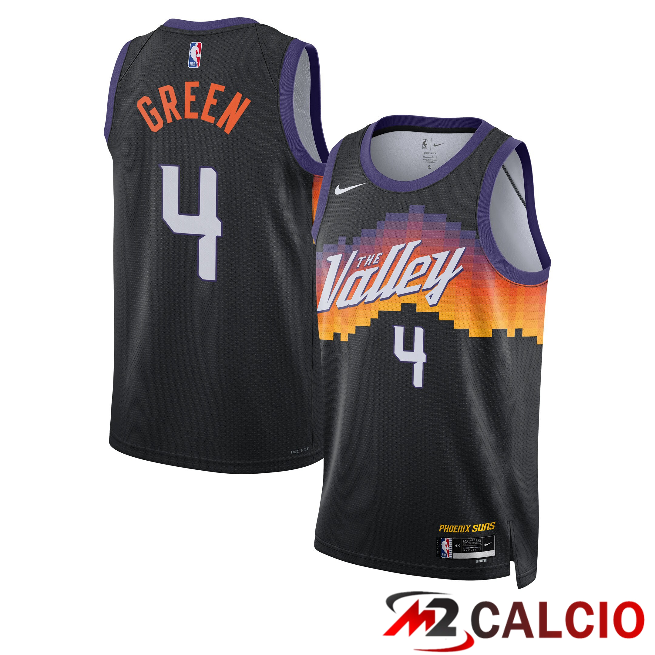 Maglie Phoenix Suns Nike City Edition Swingman 2025/26 - Nera - Verde Jalen - Unisex Maglie Phoenix Suns Nike City Edition Swingman 2025/26 - Nera - Verde Jalen - Unisex