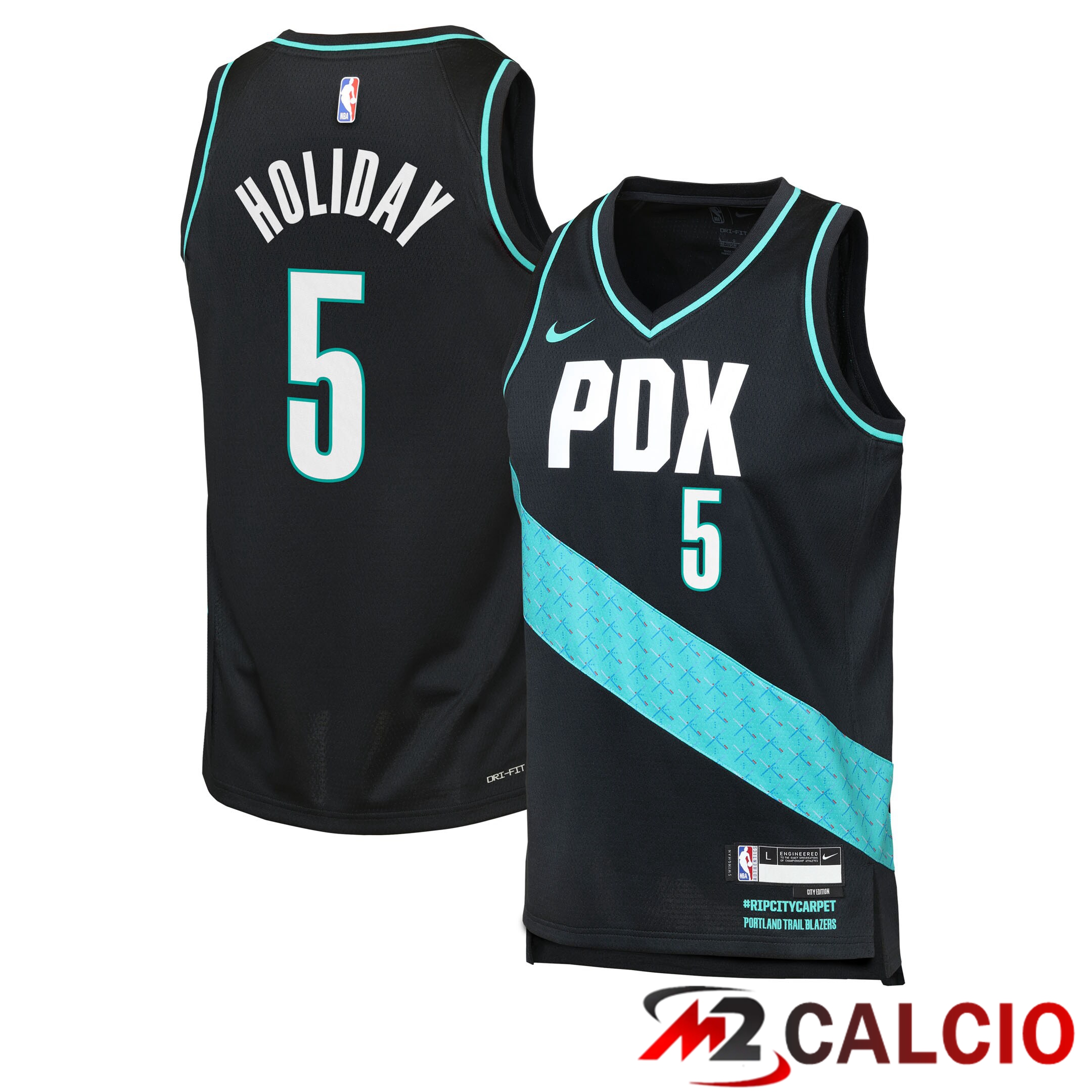 Maglie Portland Trail Blazers Nike 2025/26 City Edition Swingman - Nera - Jrue Holiday - Ragazzi Maglie Portland Trail Blazers Nike 2025/26 City Edition Swingman - Nera - Jrue Holiday - Ragazzi