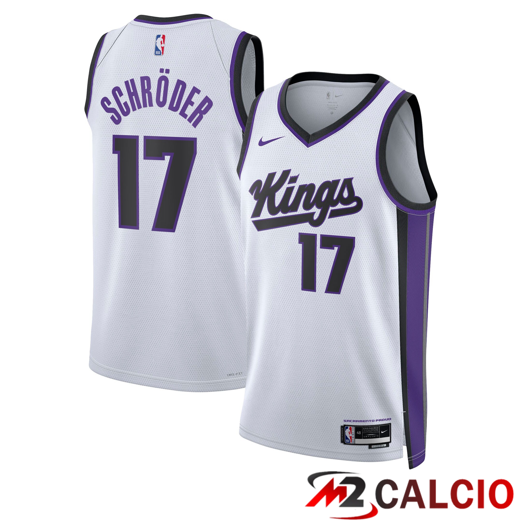 Maglie Swingman Sacramento Kings Nike Association Edition - Bianca - Dennis Schröder - Unisex Maglie Swingman Sacramento Kings Nike Association Edition - Bianca - Dennis Schröder - Unisex