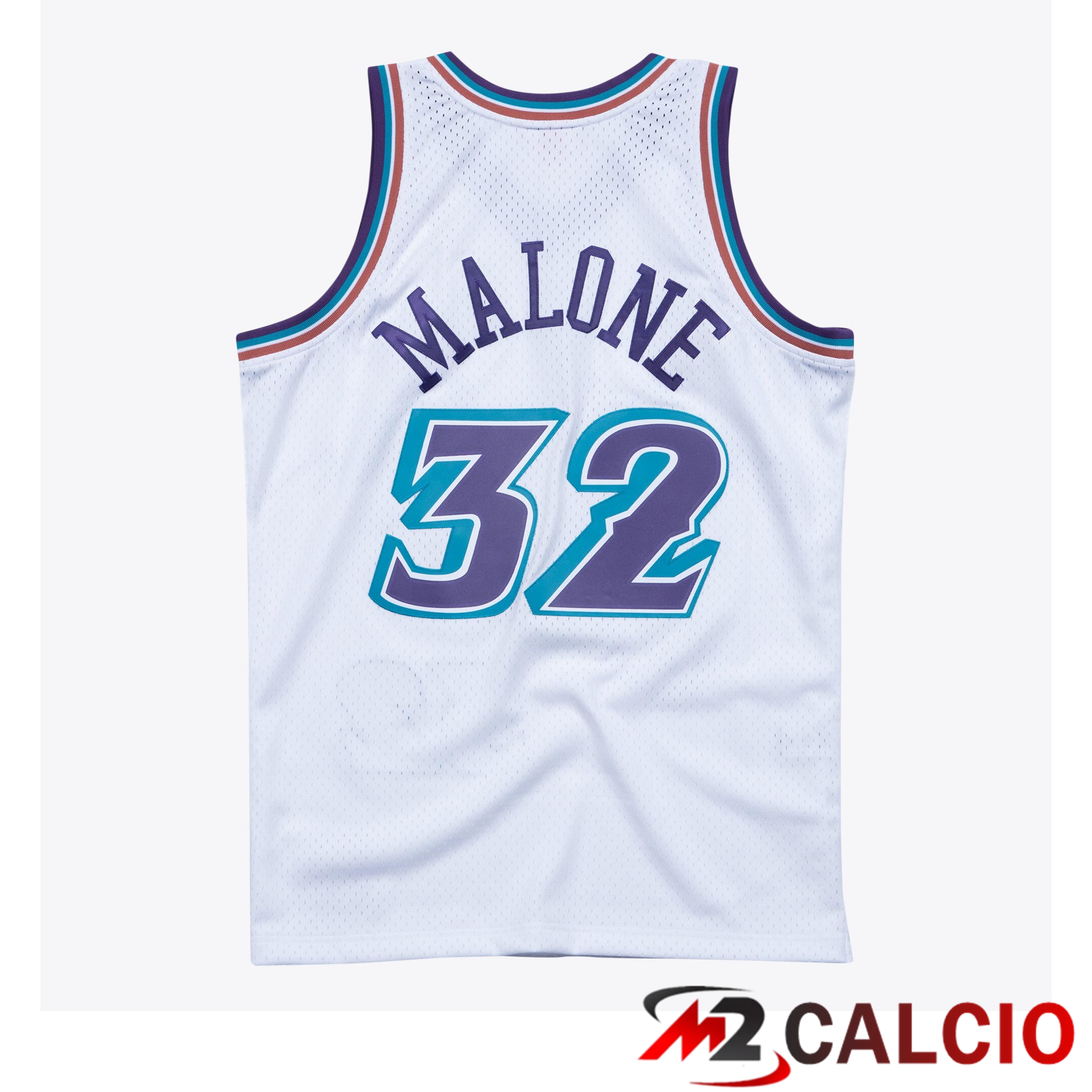 Maglie Utah Jazz Karl Malone Hardwood Classics Home Swingman Di Mitchell & Ness - Uomo Maglie Utah Jazz Karl Malone Hardwood Classics Home Swingman Di Mitchell & Ness - Uomo