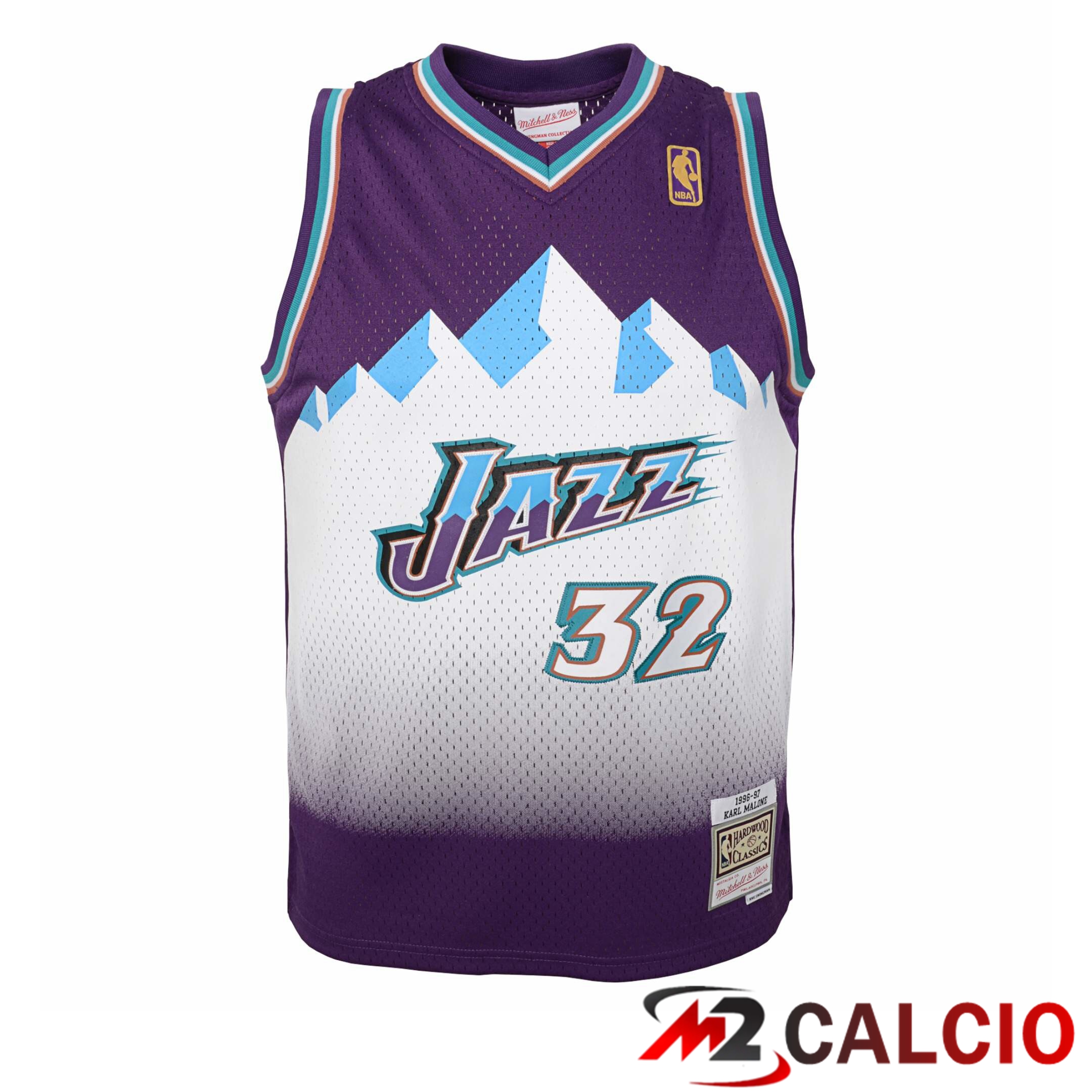 Maglie Utah Jazz Mitchell & Ness Hardwood Classics Road Swingman - Gioventu Maglie Utah Jazz Mitchell & Ness Hardwood Classics Road Swingman - Gioventu