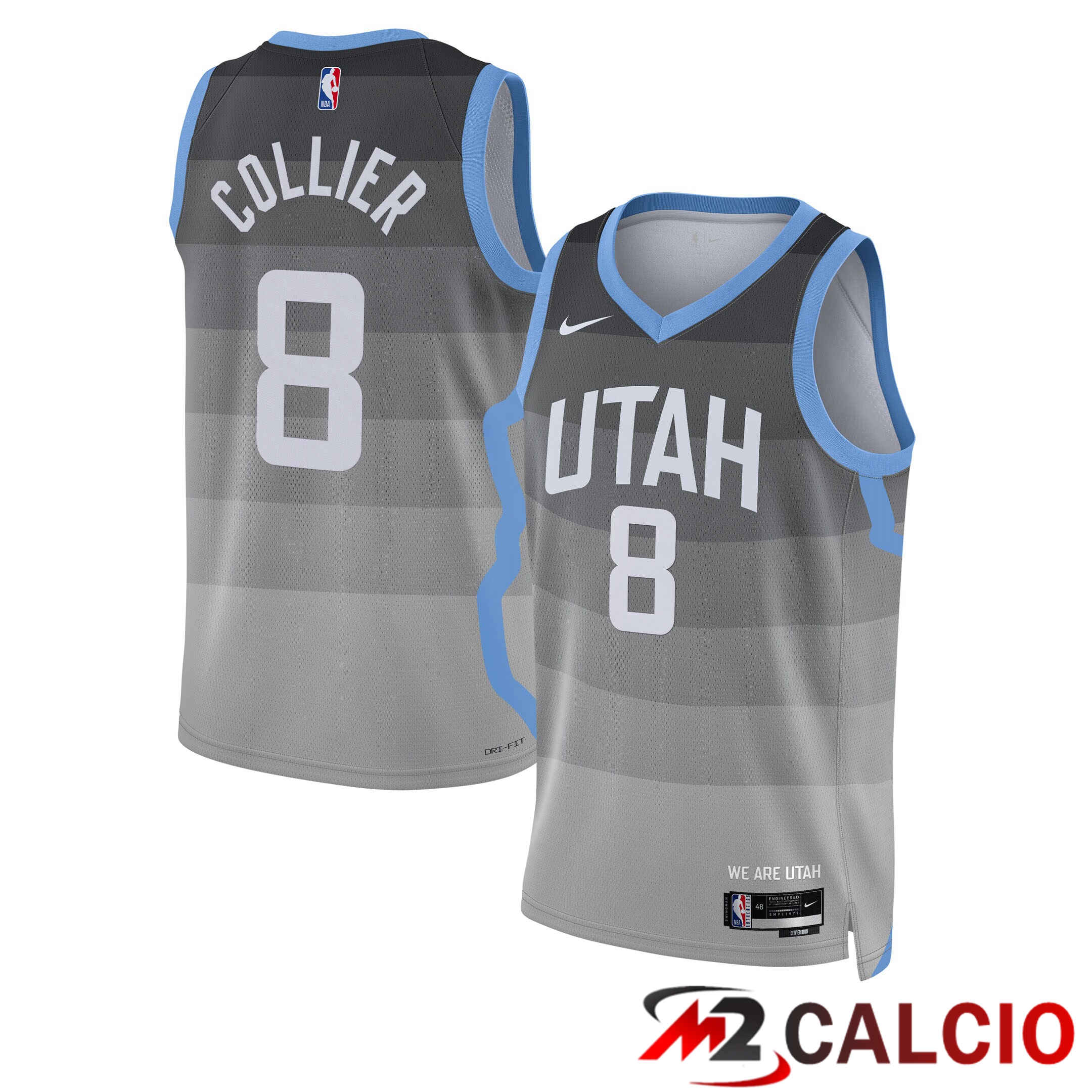 Maglie Utah Jazz Nike 2025/26 City Edition Swingman - Grigio - Isaiah Collier - Unisex Maglie Utah Jazz Nike 2025/26 City Edition Swingman - Grigio - Isaiah Collier - Unisex