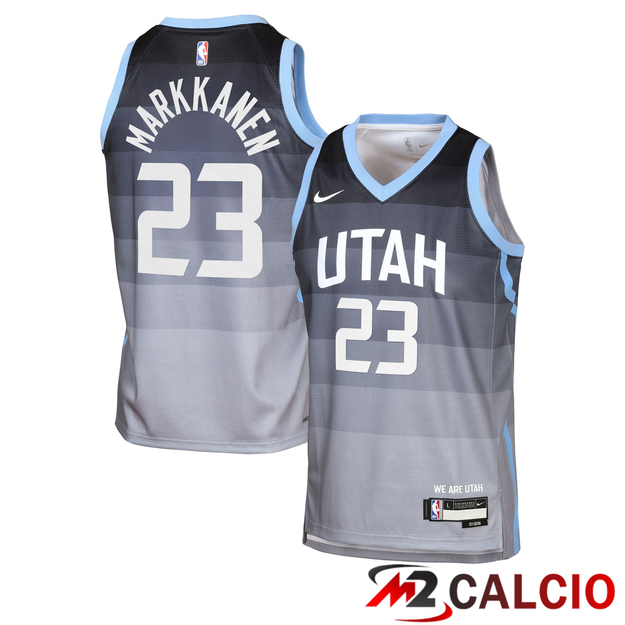 Maglie Utah Jazz Nike 2025/26 City Edition Swingman - Grigio - Lauri Markkanen - Ragazzi Maglie Utah Jazz Nike 2025/26 City Edition Swingman - Grigio - Lauri Markkanen - Ragazzi