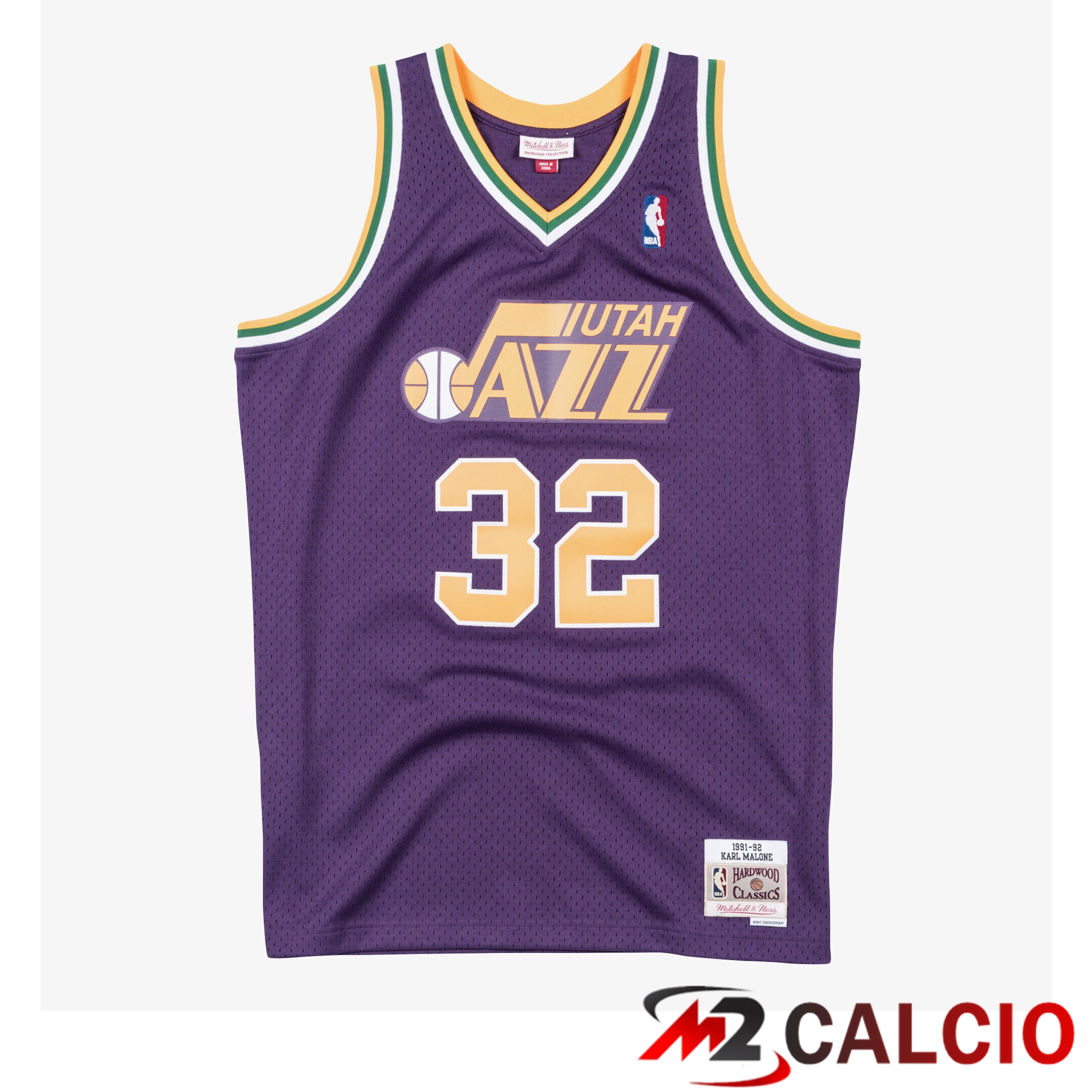 Maglie Swingman Mitchell & Ness Degli Utah Jazz, Karl Malone, 1991-92 Maglie Swingman Mitchell & Ness Degli Utah Jazz, Karl Malone, 1991-92