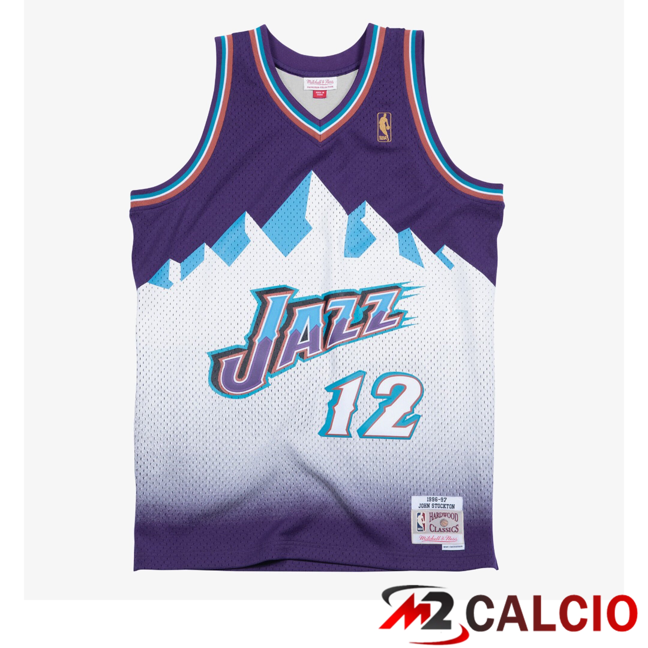 Maglie Swingman Mitchell & Ness Degli Utah Jazz, John Stockton, 1996-97 Maglie Swingman Mitchell & Ness Degli Utah Jazz, John Stockton, 1996-97