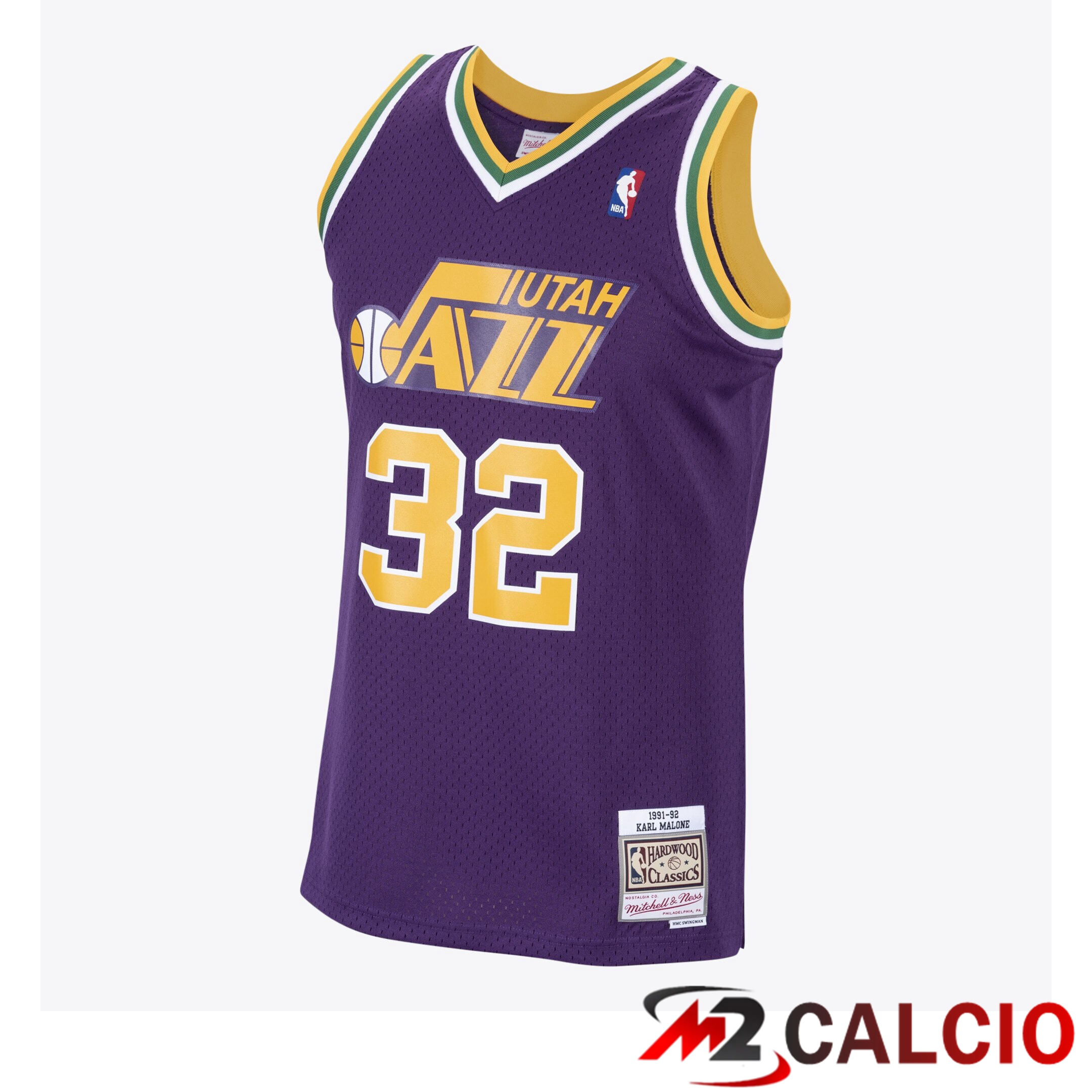 Maglie Utah Jazz Mitchell And Ness Hardwood Classics Trasferta Swingman - Karl Malone - Uomo Maglie Utah Jazz Mitchell And Ness Hardwood Classics Trasferta Swingman - Karl Malone - Uomo