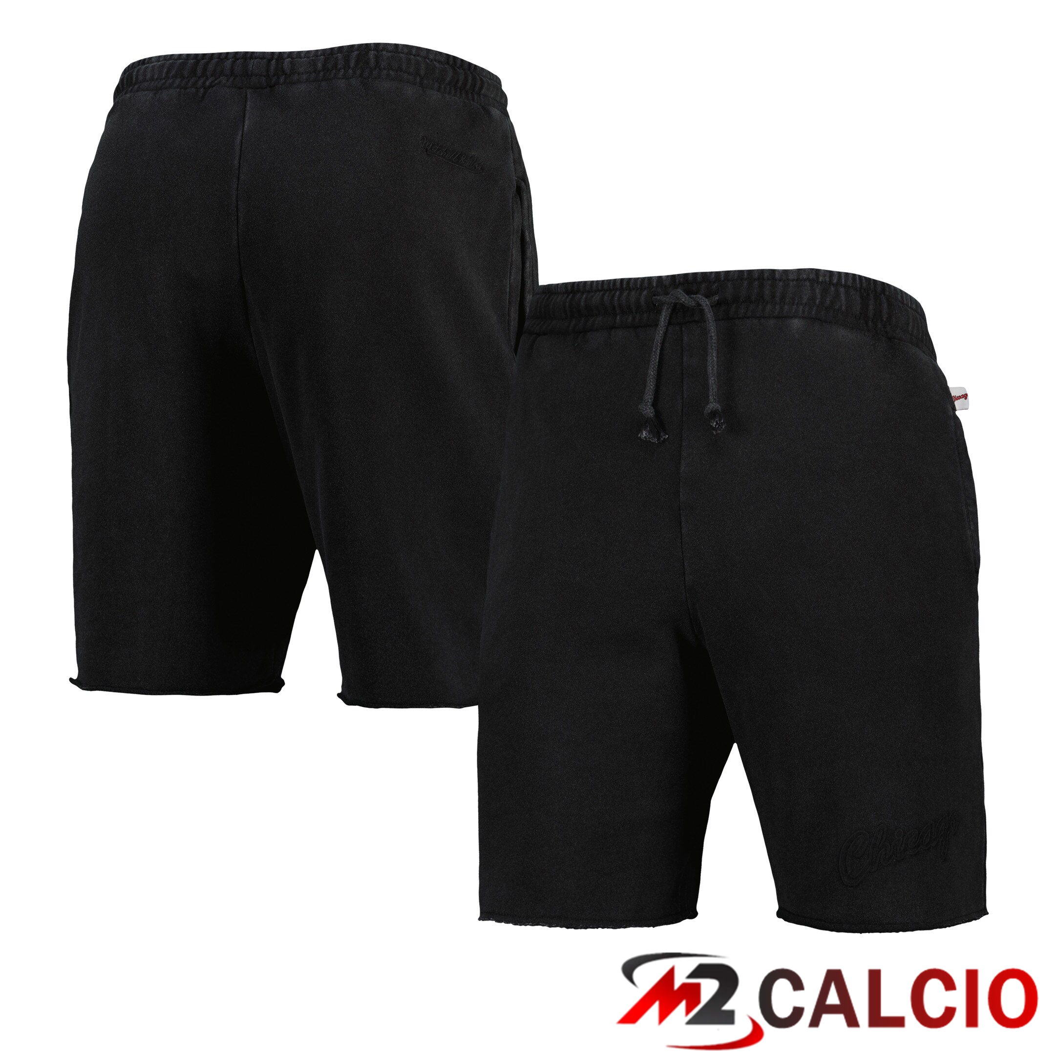 Pantaloncini Da Uomo In Pile Tono Su Tono Mitchell & Ness Black Chicago Bulls French Terry Pantaloncini Da Uomo In Pile Tono Su Tono Mitchell & Ness Black Chicago Bulls French Terry