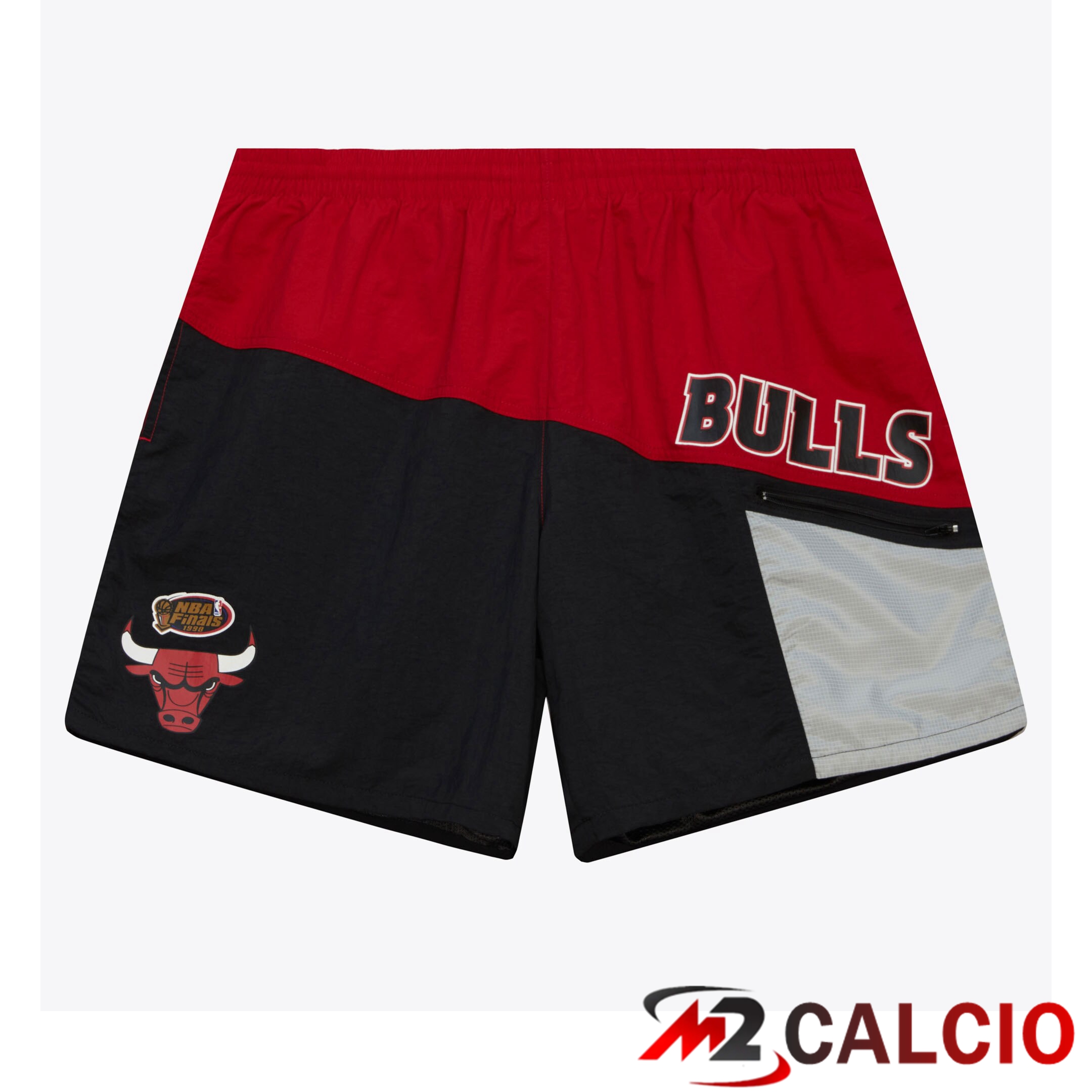 Pantaloncini Mitchell & Ness In Nylon Utility Dei Chicago Bulls