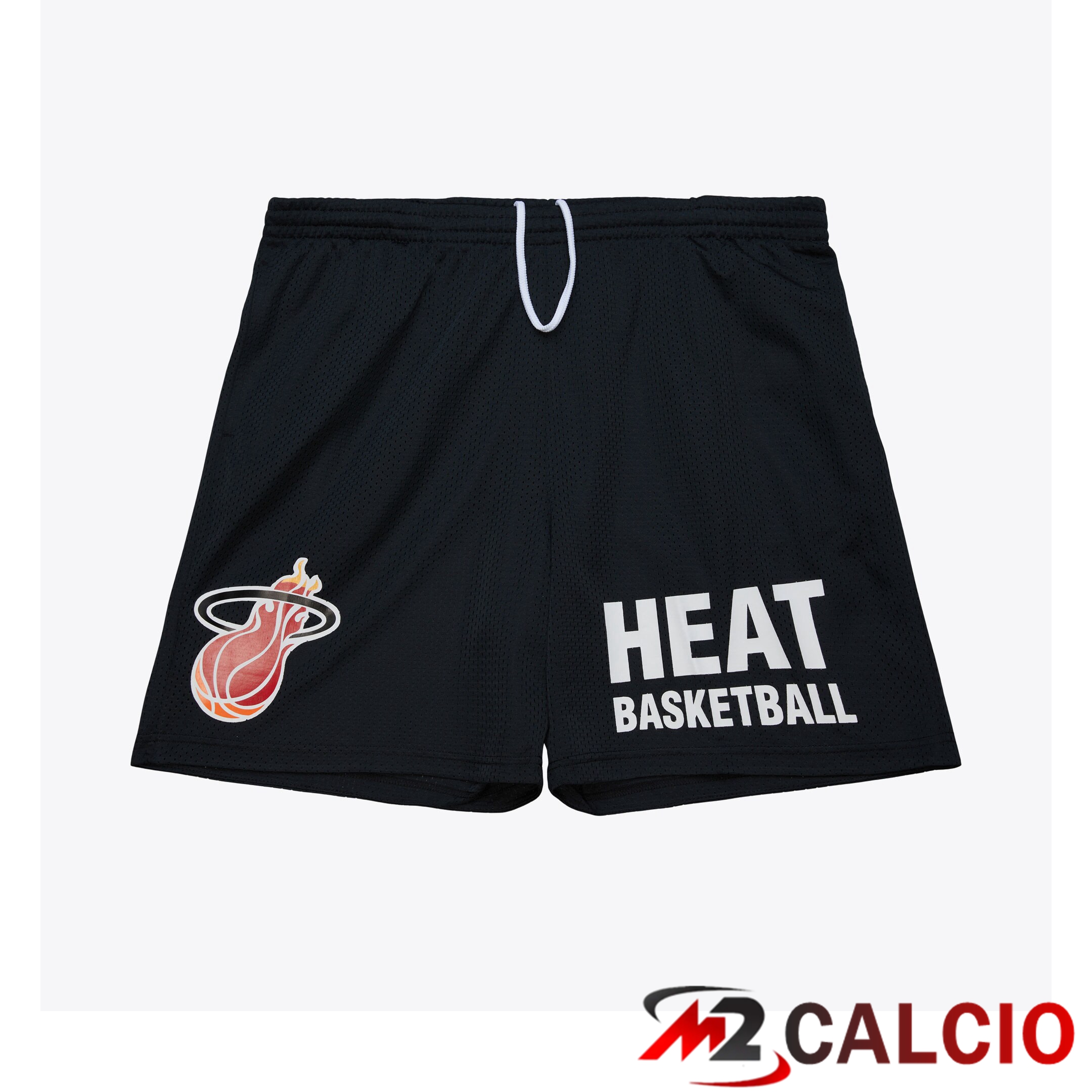 Pantaloncini Mitchell & Ness Gameday Mesh Da 7" Dei Miami Heat Con Logo Vintage Pantaloncini Mitchell & Ness Gameday Mesh Da 7" Dei Miami Heat Con Logo Vintage