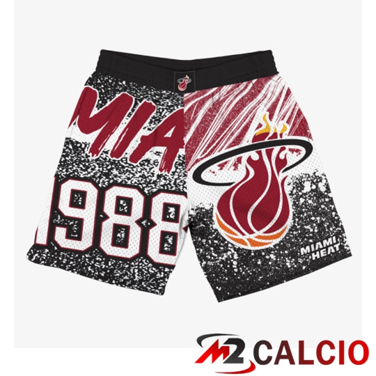 Pantaloncini Miami Heat Mitchell & Ness Jumbotron Con Stampa Sublimatica Pantaloncini Miami Heat Mitchell & Ness Jumbotron Con Stampa Sublimatica