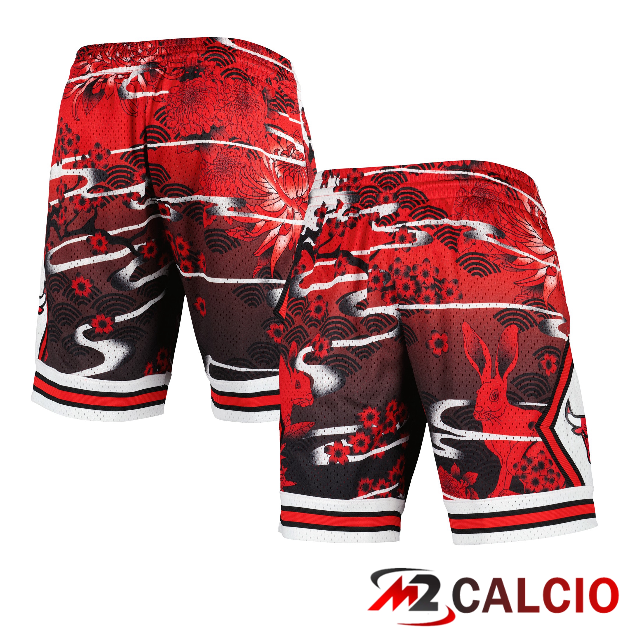 Pantaloncini Swingman Per Il Capodanno Lunare Red Chicago Bulls Mitchell & Ness Da Uomo
