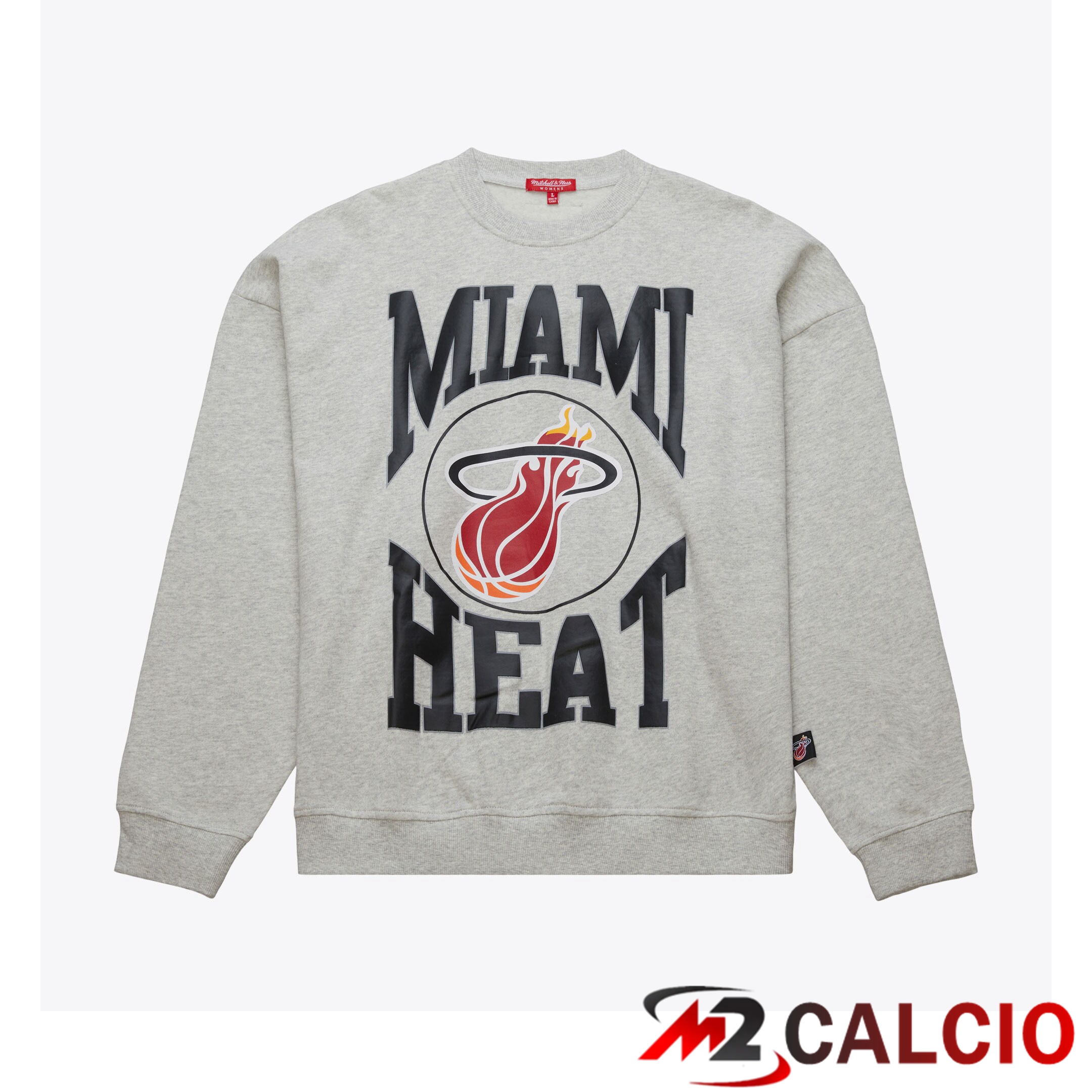 Maglione Girocollo Leggero Mitchell & Ness 3.0 Da Donna Dei Miami Heat Maglione Girocollo Leggero Mitchell & Ness 3.0 Da Donna Dei Miami Heat