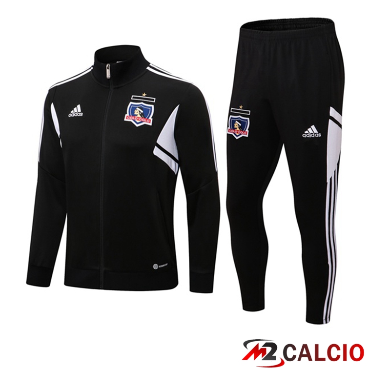 Insieme Tuta Calcio - Giacca Colo-Colo Nero 2022/2023