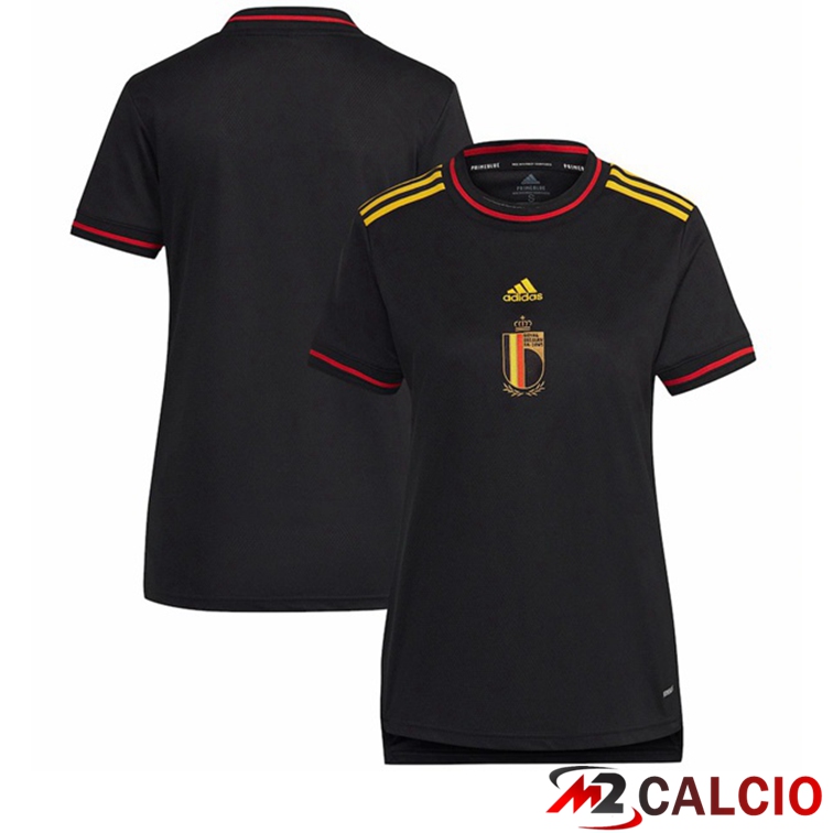 Maglia calcio Belgio Donna Prima Nero Euro 2022 femminile