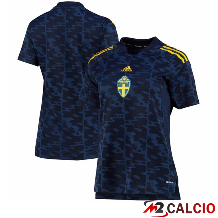 Maglia calcio Svezia Donna Seconda Blu Euro 2022 femminile