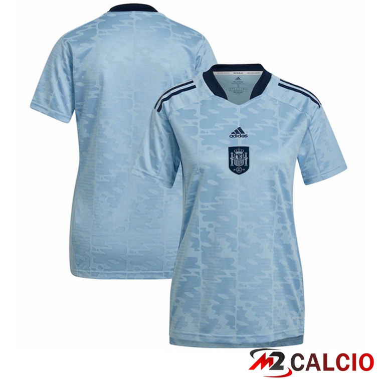 Maglia calcio Spagna Donna Seconda Blu Euro 2022 femminile