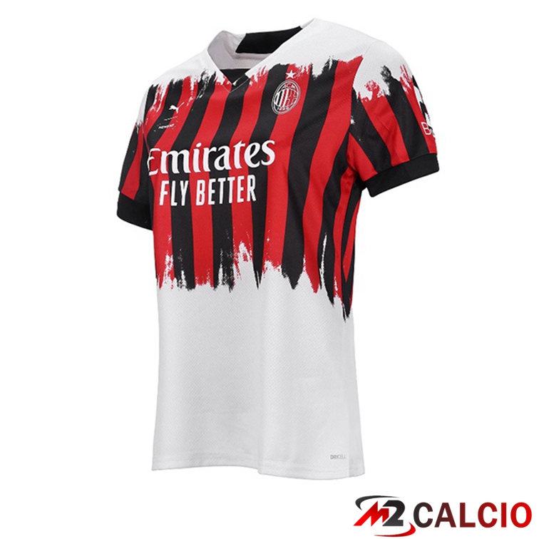 Maglie Calcio AC Milan Donna Quarta Rosso Bianco 2021/2022