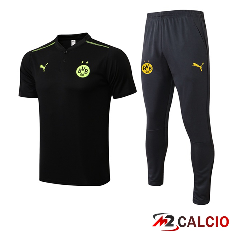 Insieme T Shirt Allenamento Dortmund BVB + Pantaloni Nero 2022/2023