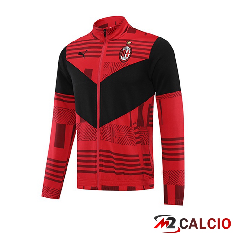 Giacca Calcio AC Milan Rosso Nero 2022/2023