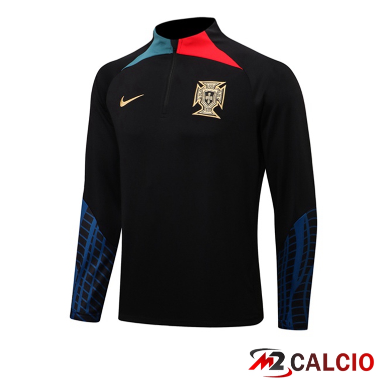 Felpa Allenamento Portogallo Nero 2022/2023