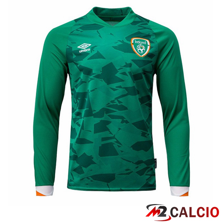 Maglia calcio Irlande Prima Manica Lunga Verde 2022/2023