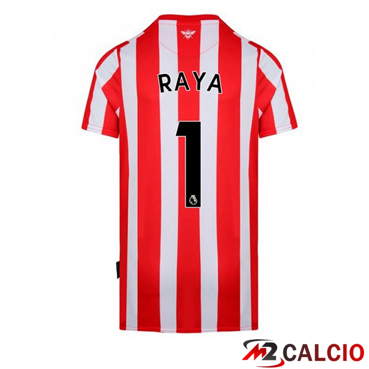 Maglie Calcio Brentford FC (RAYA 1) Prima Rosso Bianco 2022/2023