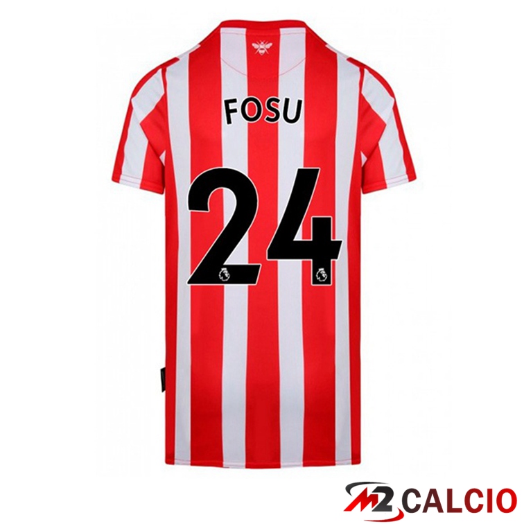 Maglie Calcio Brentford FC (FOSU 24) Prima Rosso Bianco 2022/2023