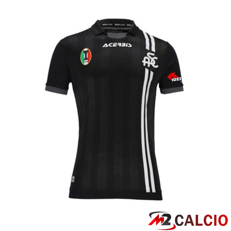 Maglie Calcio Spezia Calcio Seconda Nero 21/22