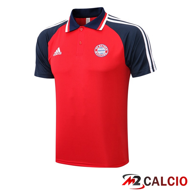 Bayern Monaco Polo Maglia Uomo Rosso 2021/2022